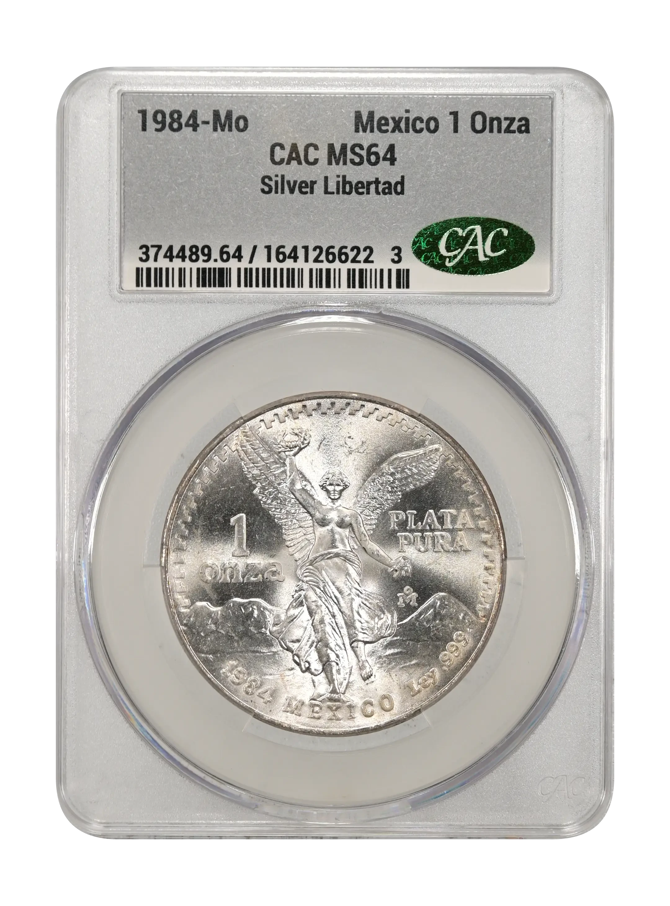 Mexico 1984 Silver 1 Onza Libertad Coin Values & Prices | Greysheet