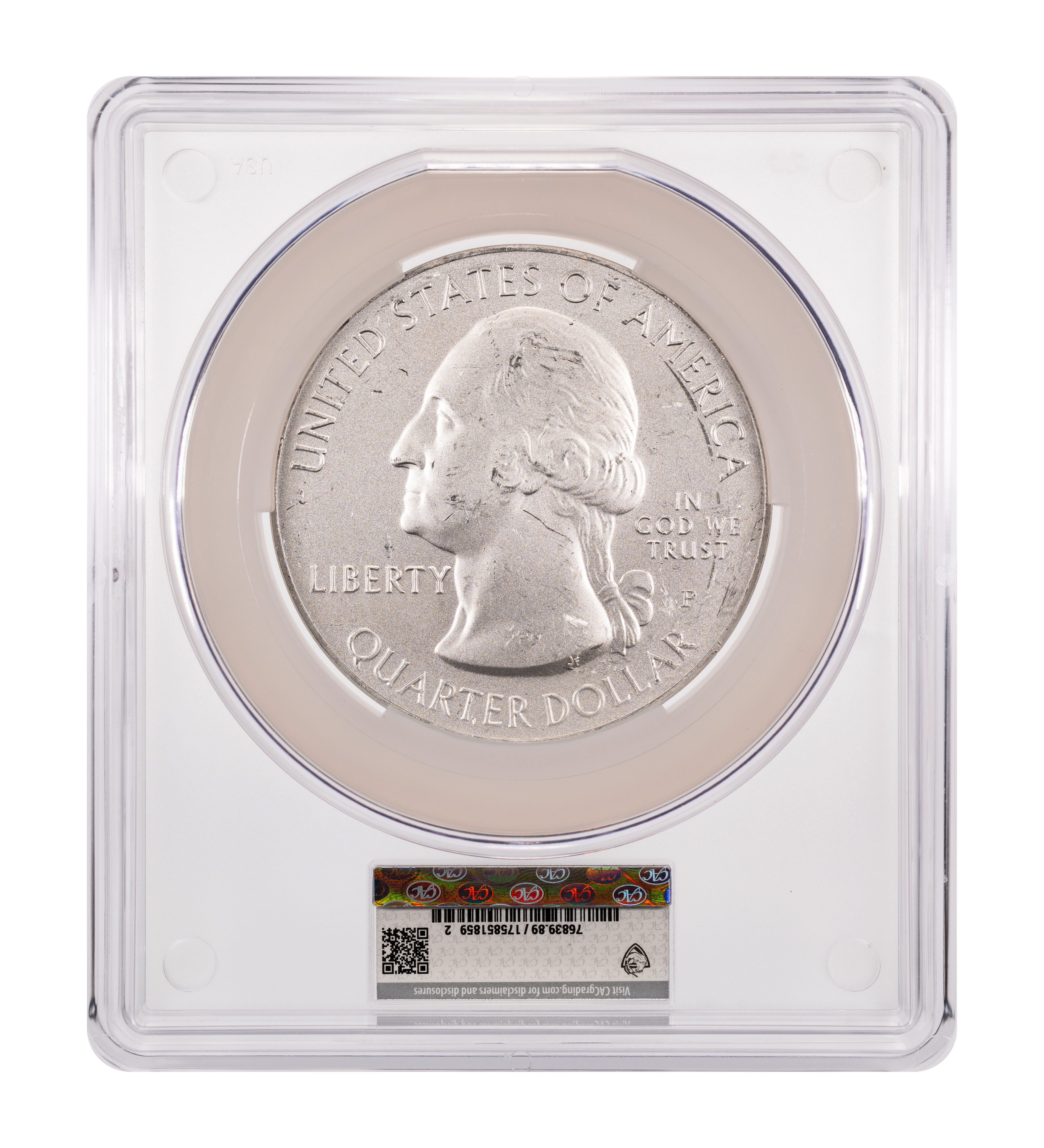 2017-P S25c Ellis Island , 5oz Silver, Satin Finish SP thumbnail 3