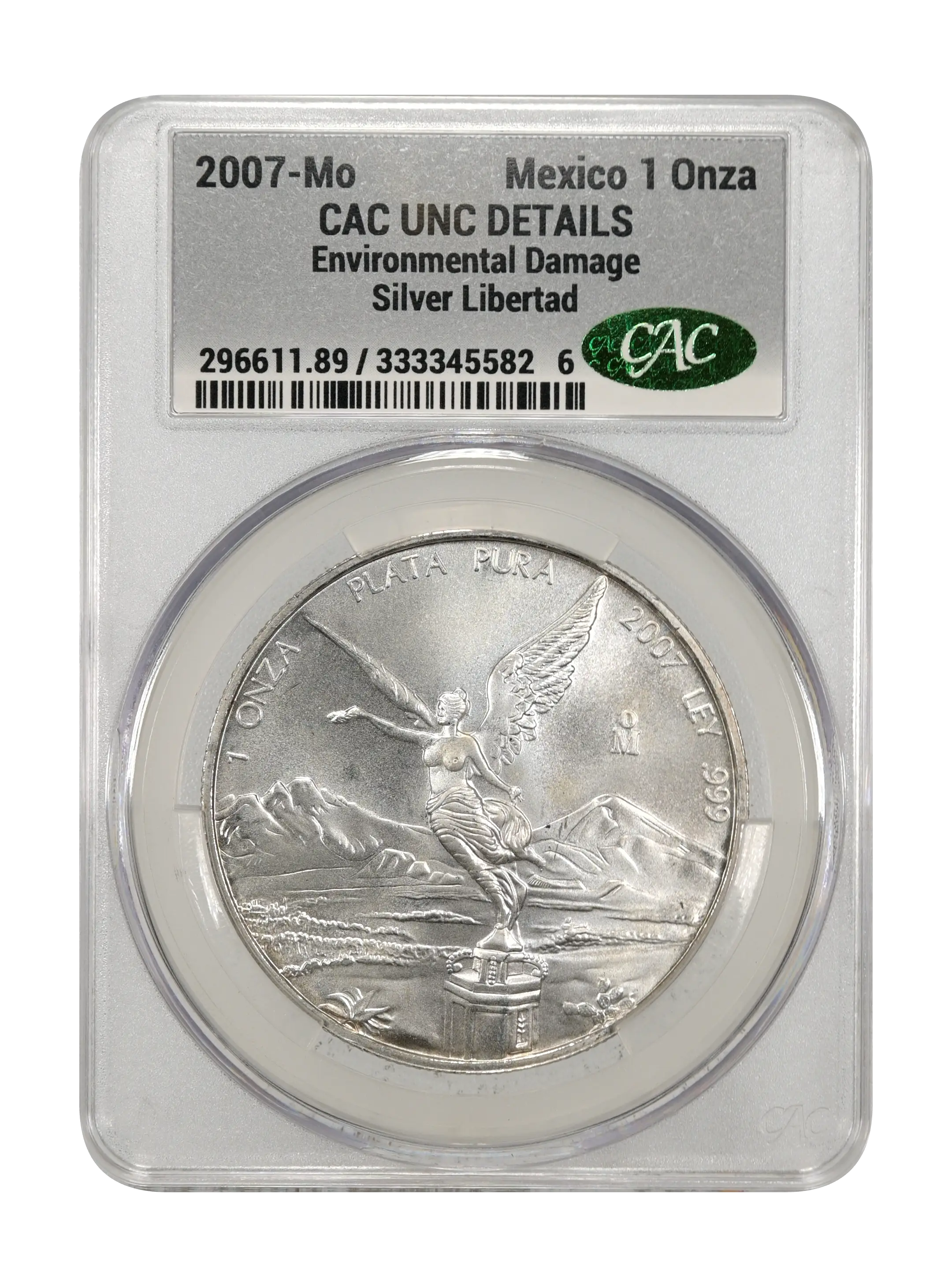 2007-Mo 1 Onza Libertad, Silver MS (KM-639) thumbnail 3