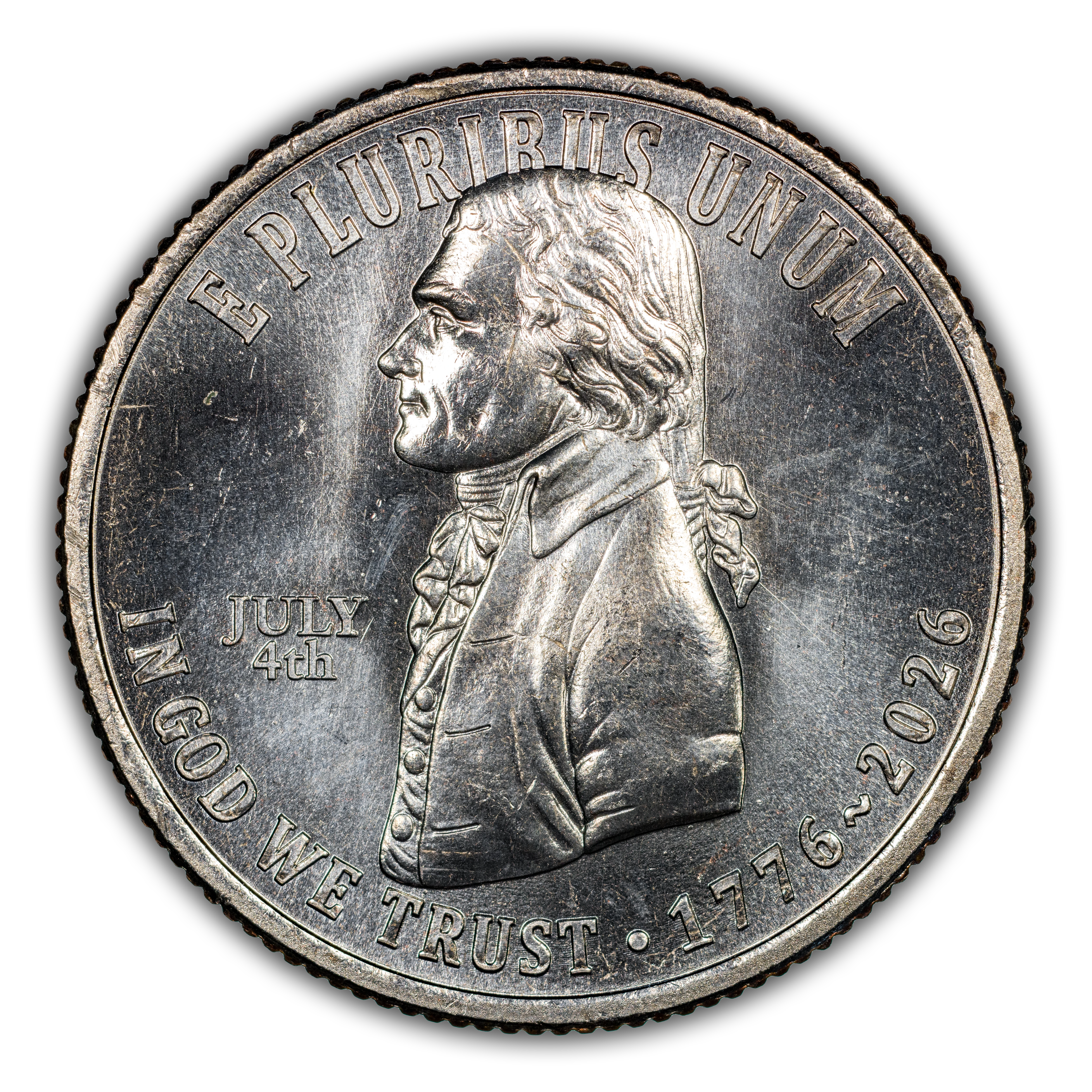 1776~2026 25c Declaration of Independence, JULY 4th Privy MS