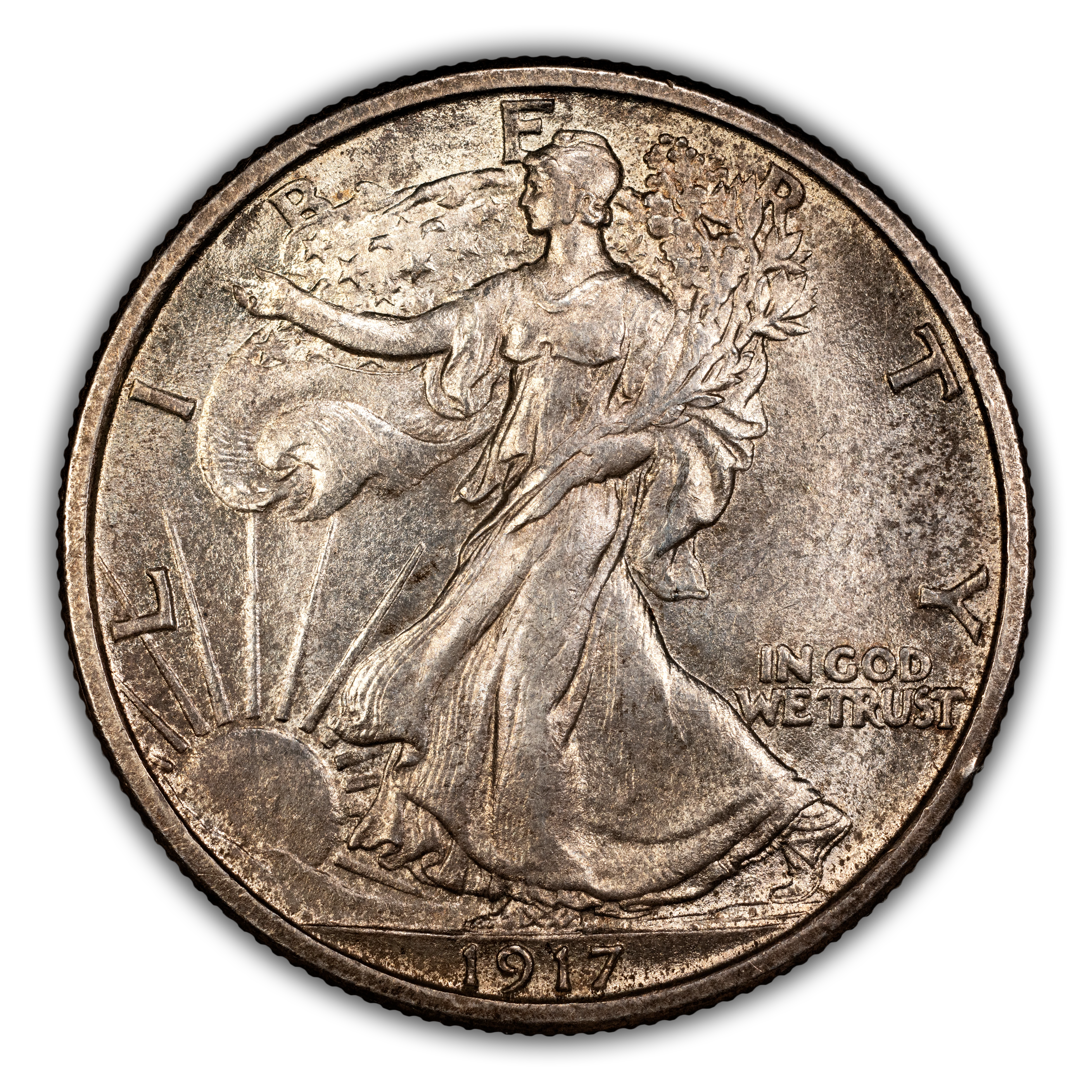 1917-D 50c Mintmark Reverse MS thumbnail 3