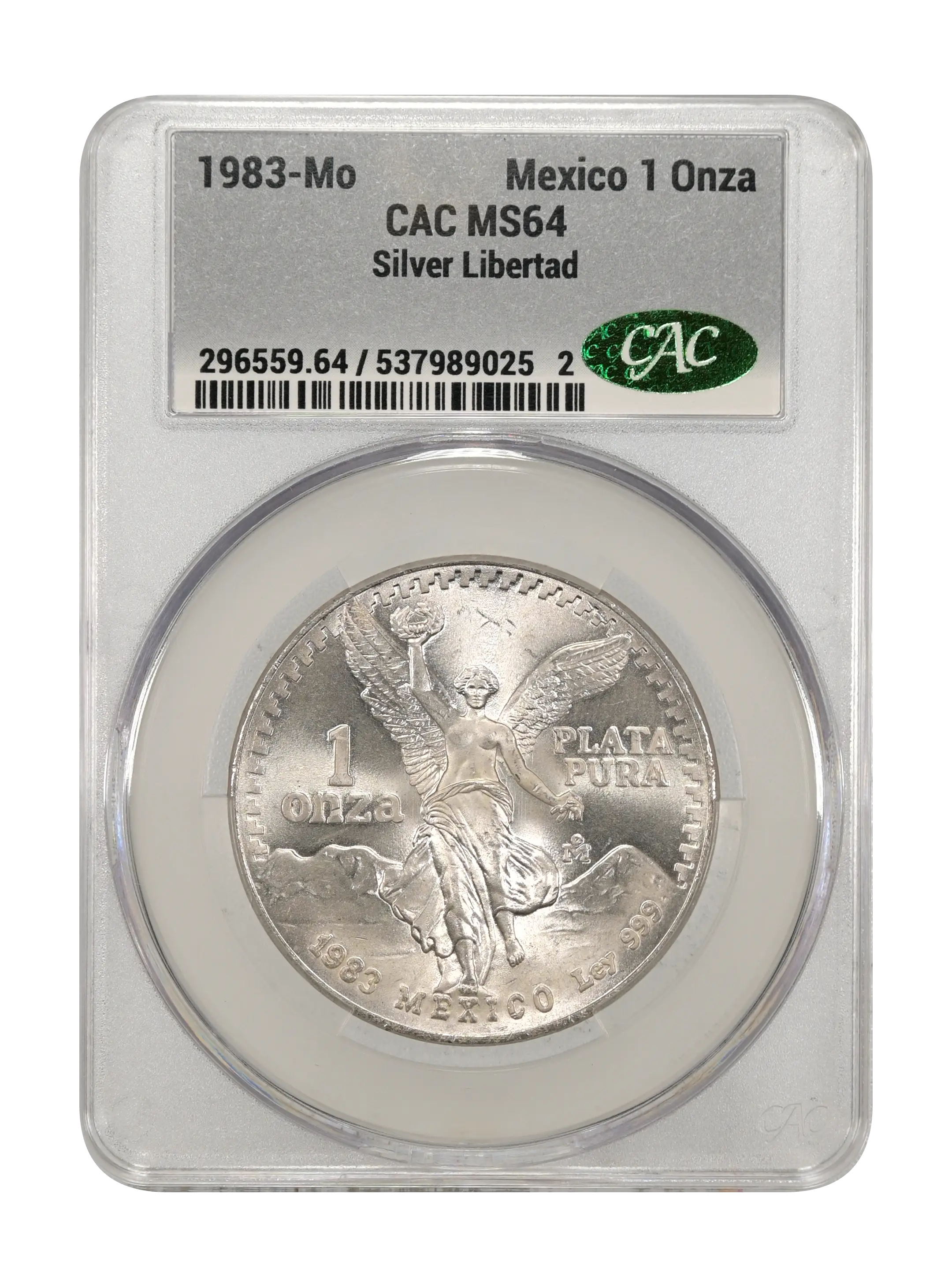 1983-Mo 1 Onza Libertad, Silver MS (KM-494.1) thumbnail 18