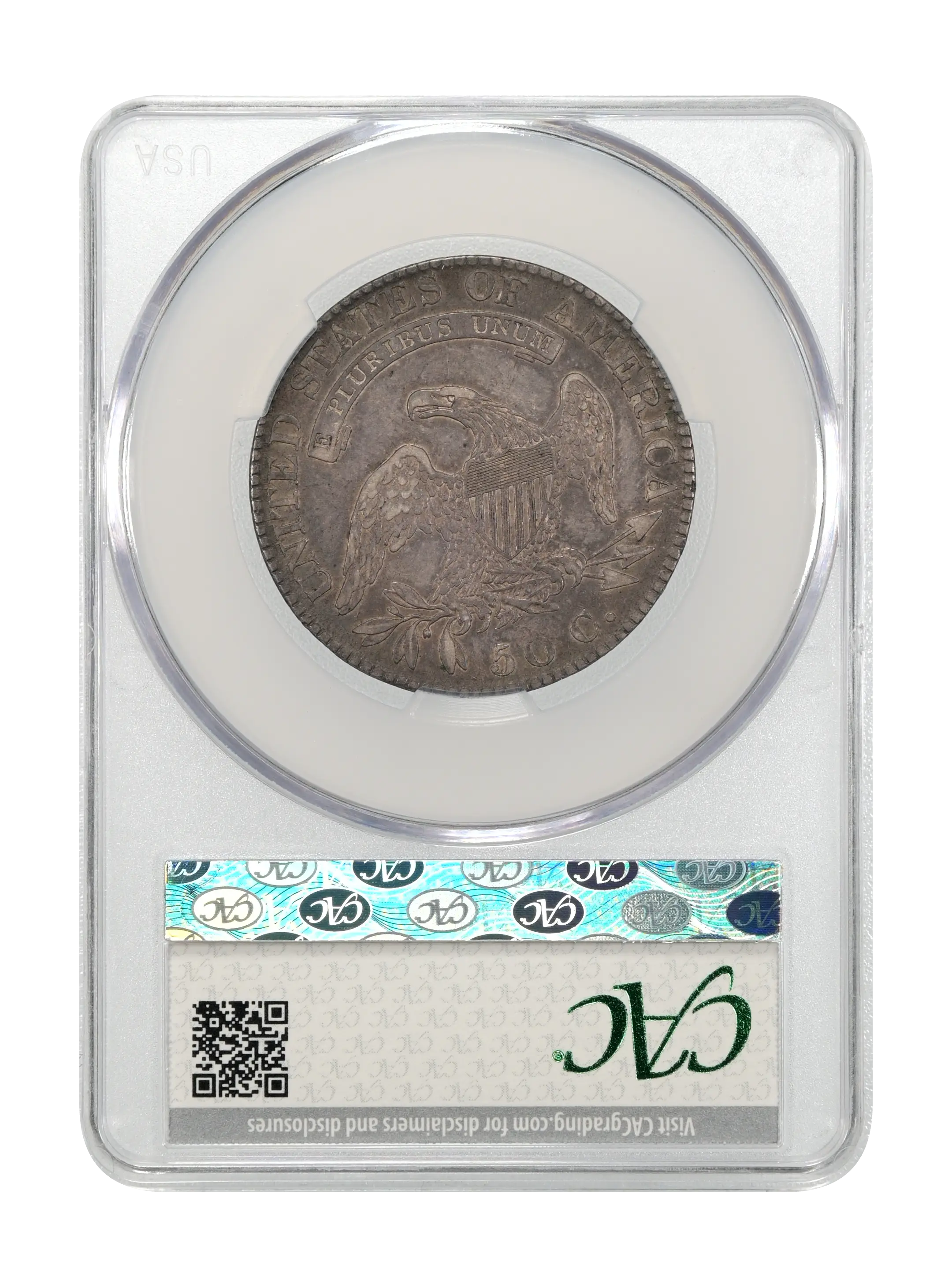 1819/8 50c Large 9, Pointed 1s, O-105 MS thumbnail 13