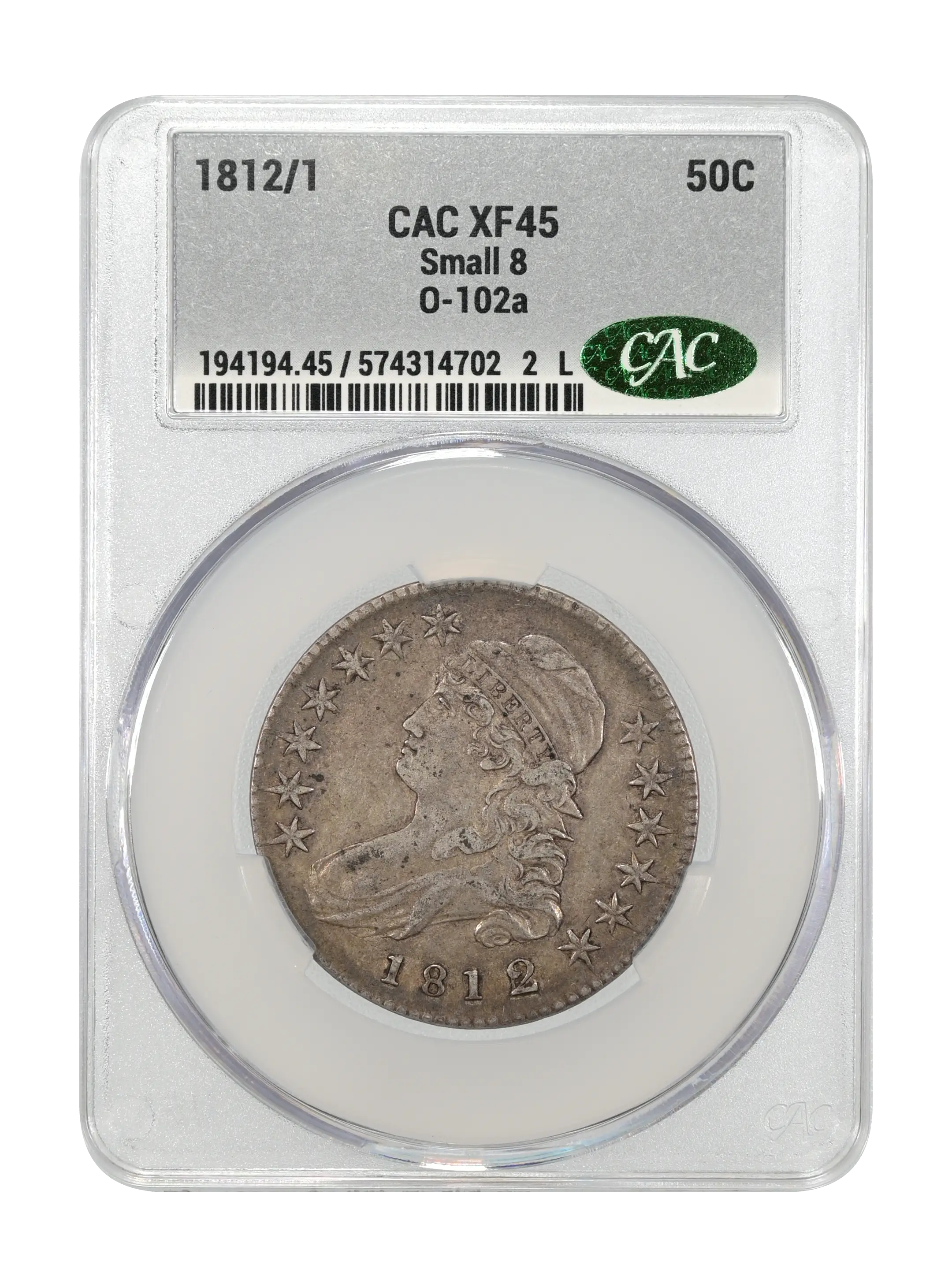 1812/1 50c Small 8, O-102a MS thumbnail 11