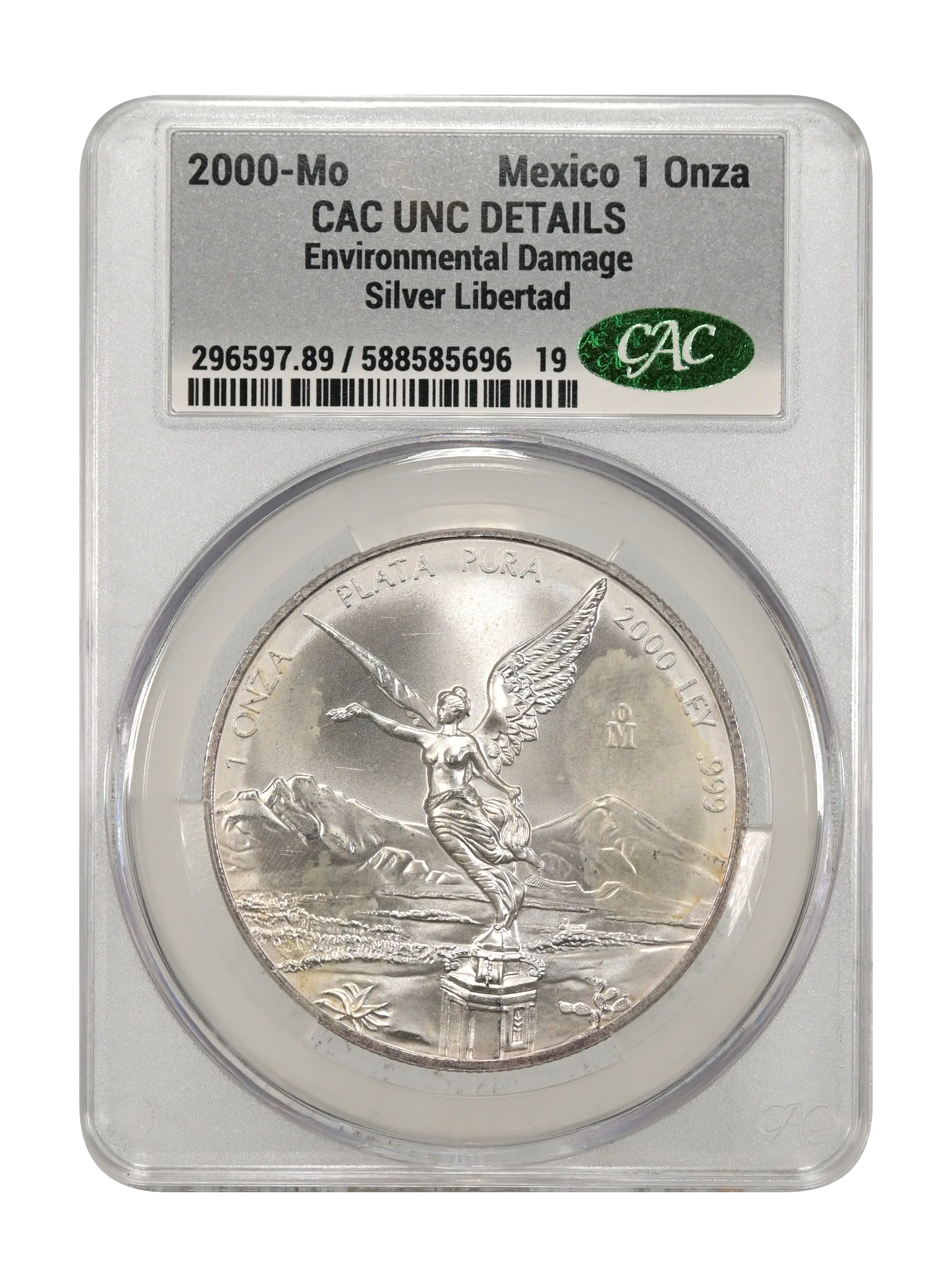 2000-Mo 1 Onza Libertad, Silver MS (KM-639) thumbnail 8