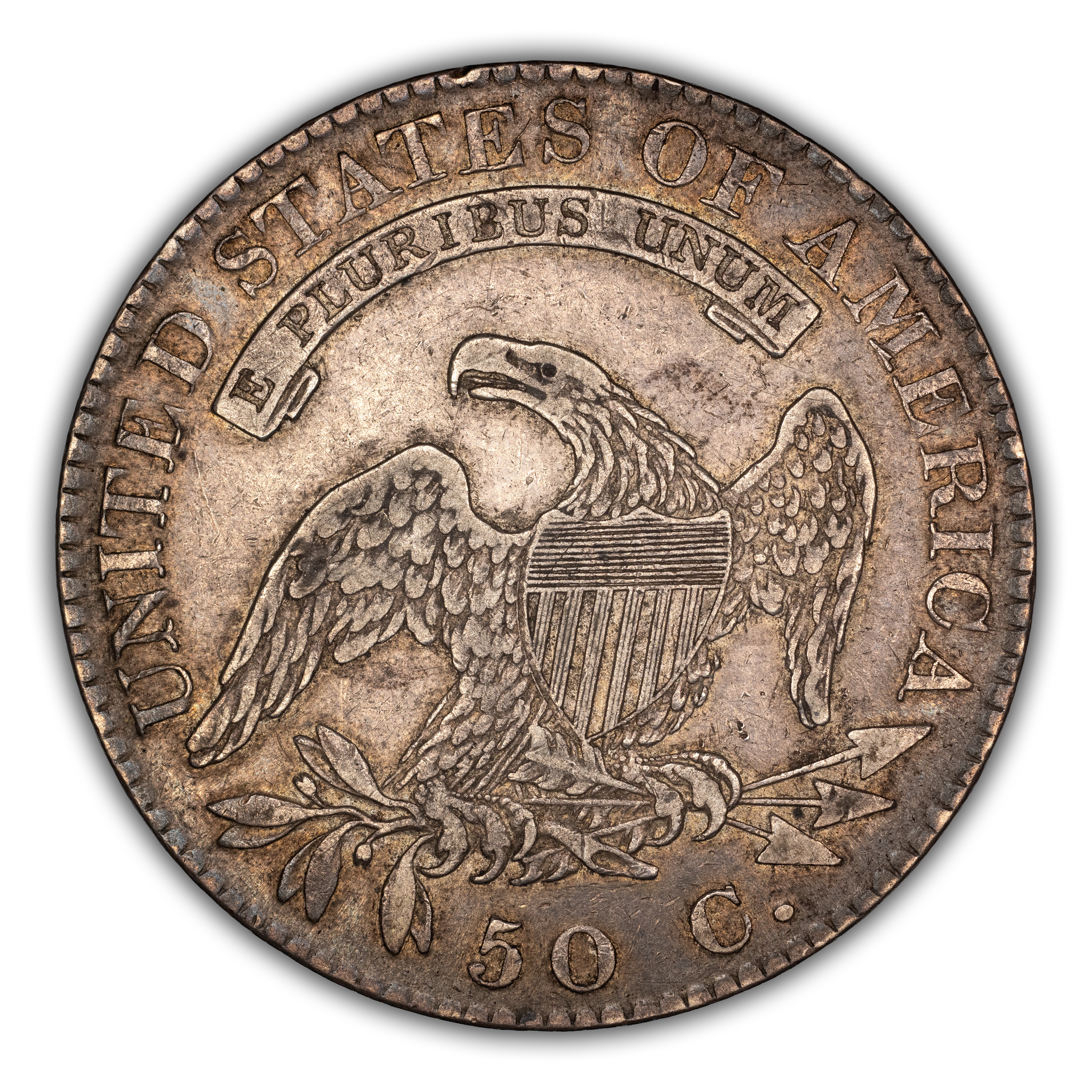 1819/8 50c Large 9, Flat Top 1s, O-104 MS thumbnail 9