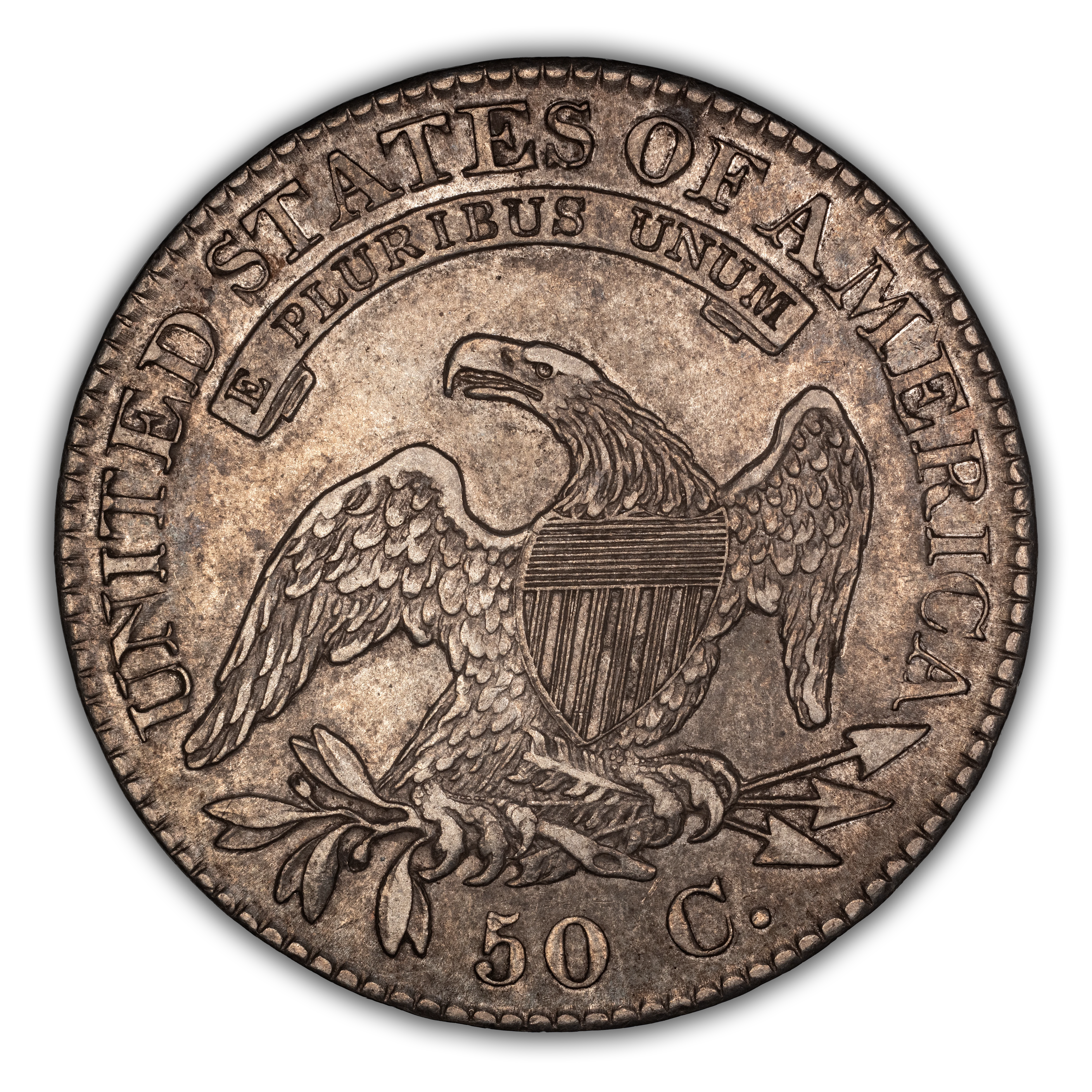 1823 50c Broken 3, O-101 MS thumbnail 8