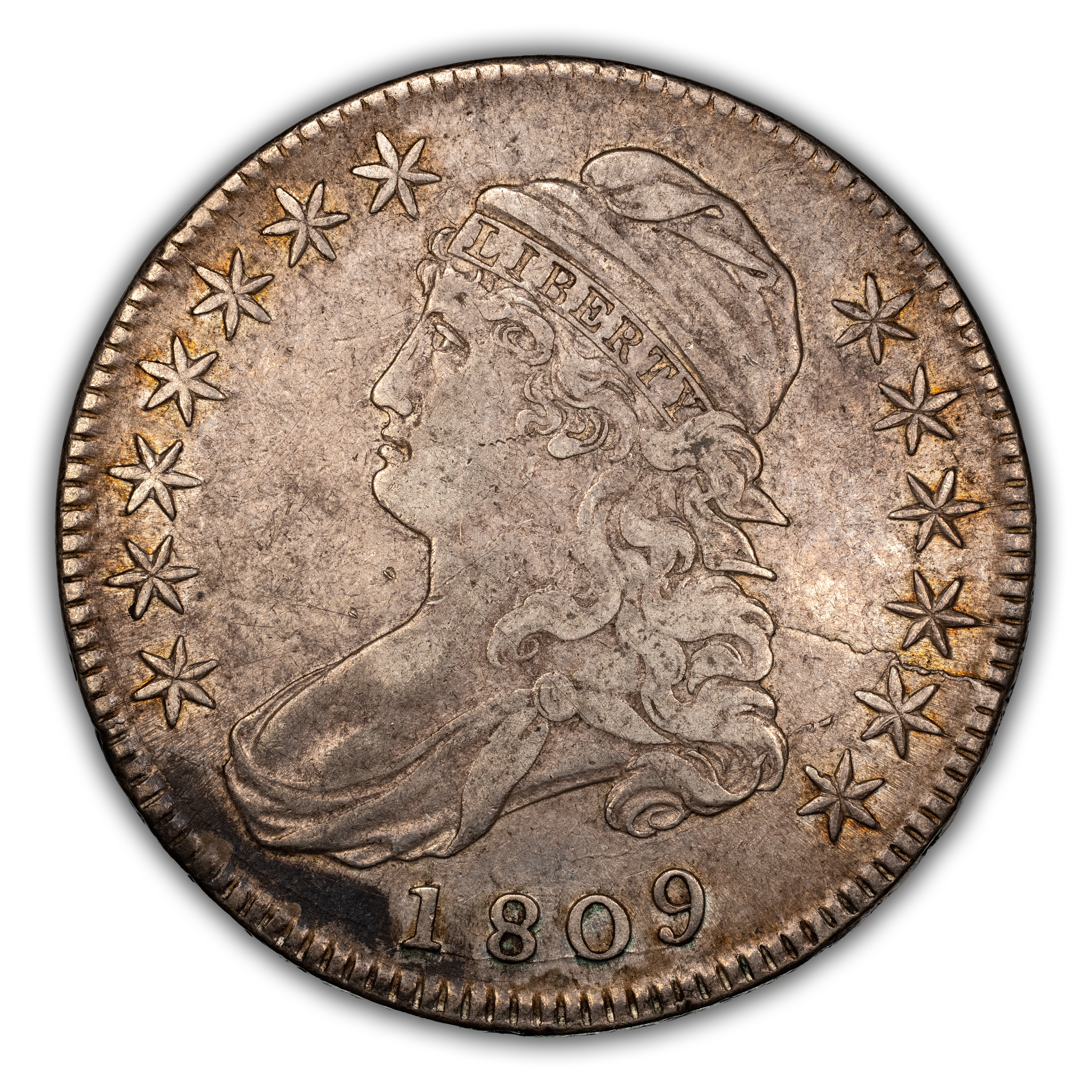 1809 50c III Edge, O-107a MS