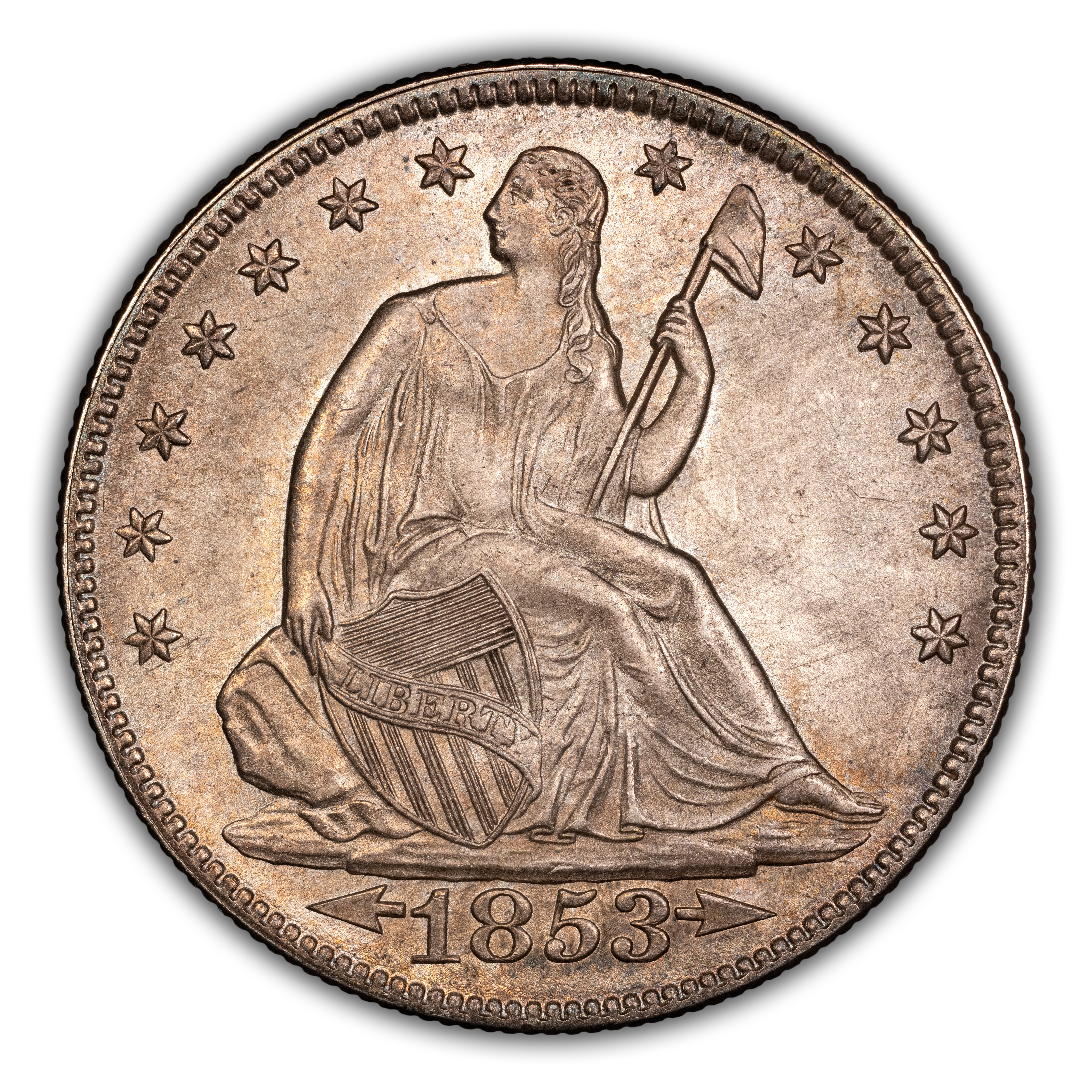 1853 50c Arrows & Rays MS thumbnail 3