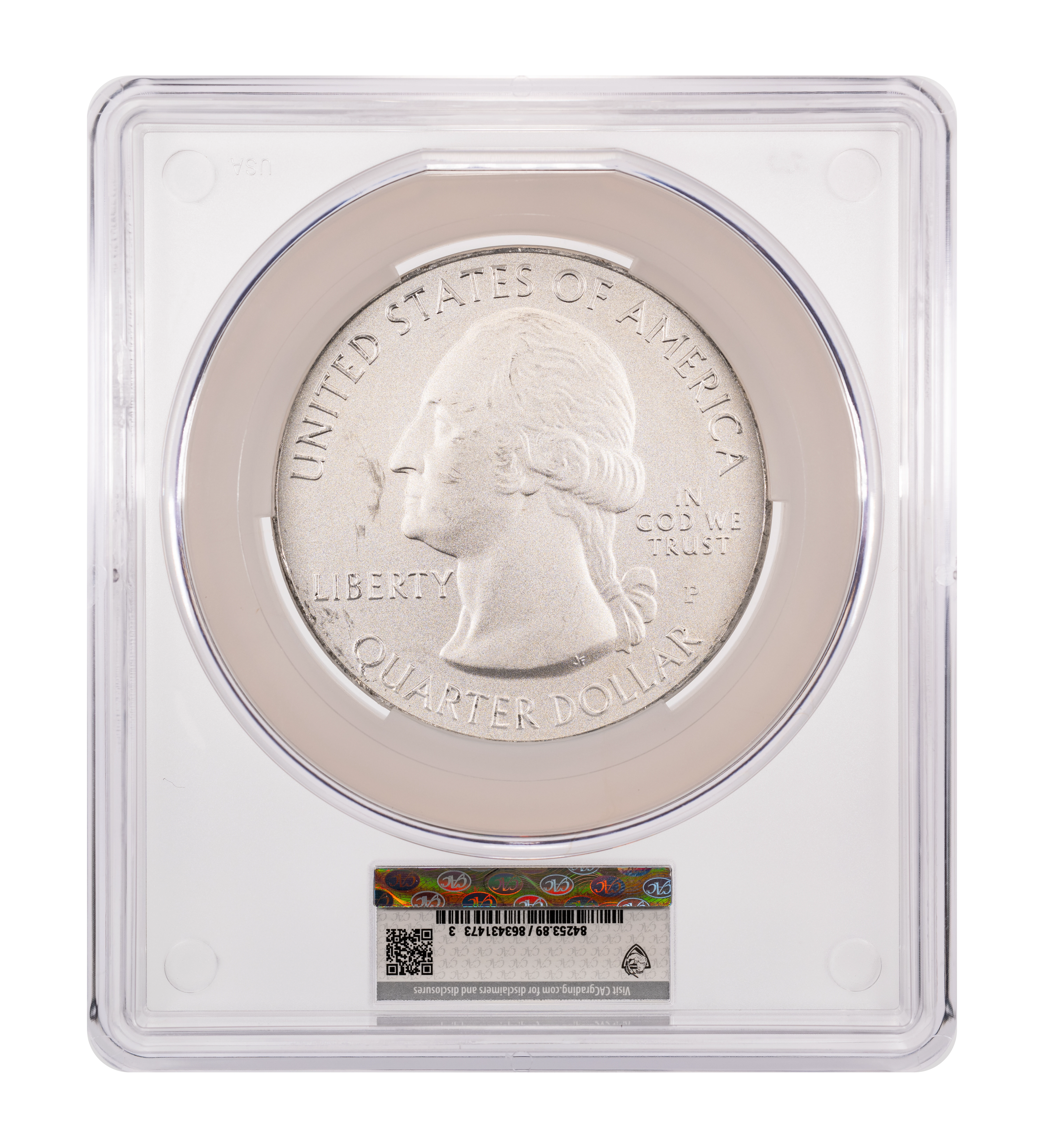 2018-P S25c Pictured Rocks, 5oz Silver, Satin Finish SP thumbnail 4