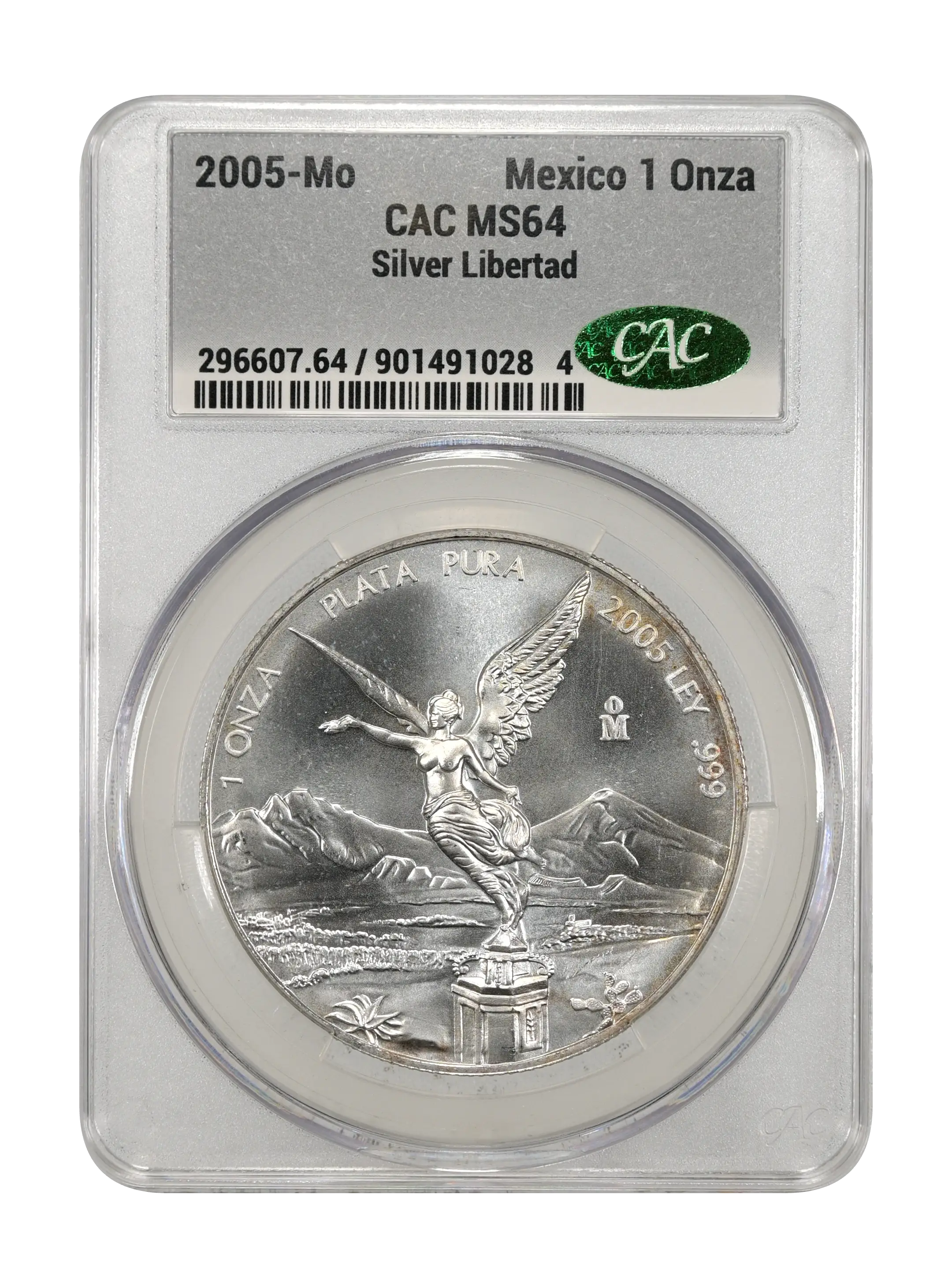 2005-Mo 1 Onza Libertad, Silver MS (KM-639) thumbnail 5