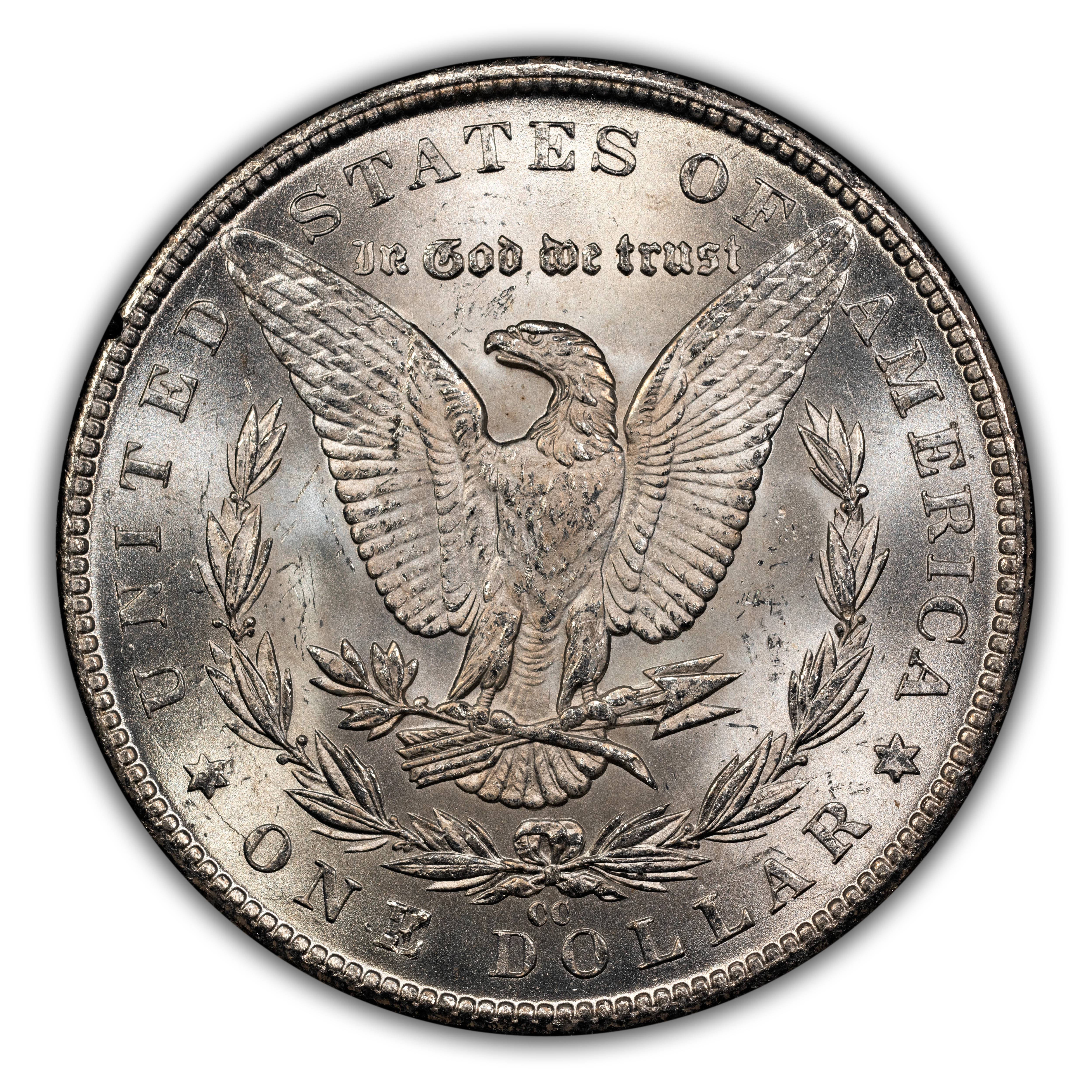 1884-CC $1  GSA Hoard, Spiked Date, Wing Gouge, VAM-4A MS thumbnail 10