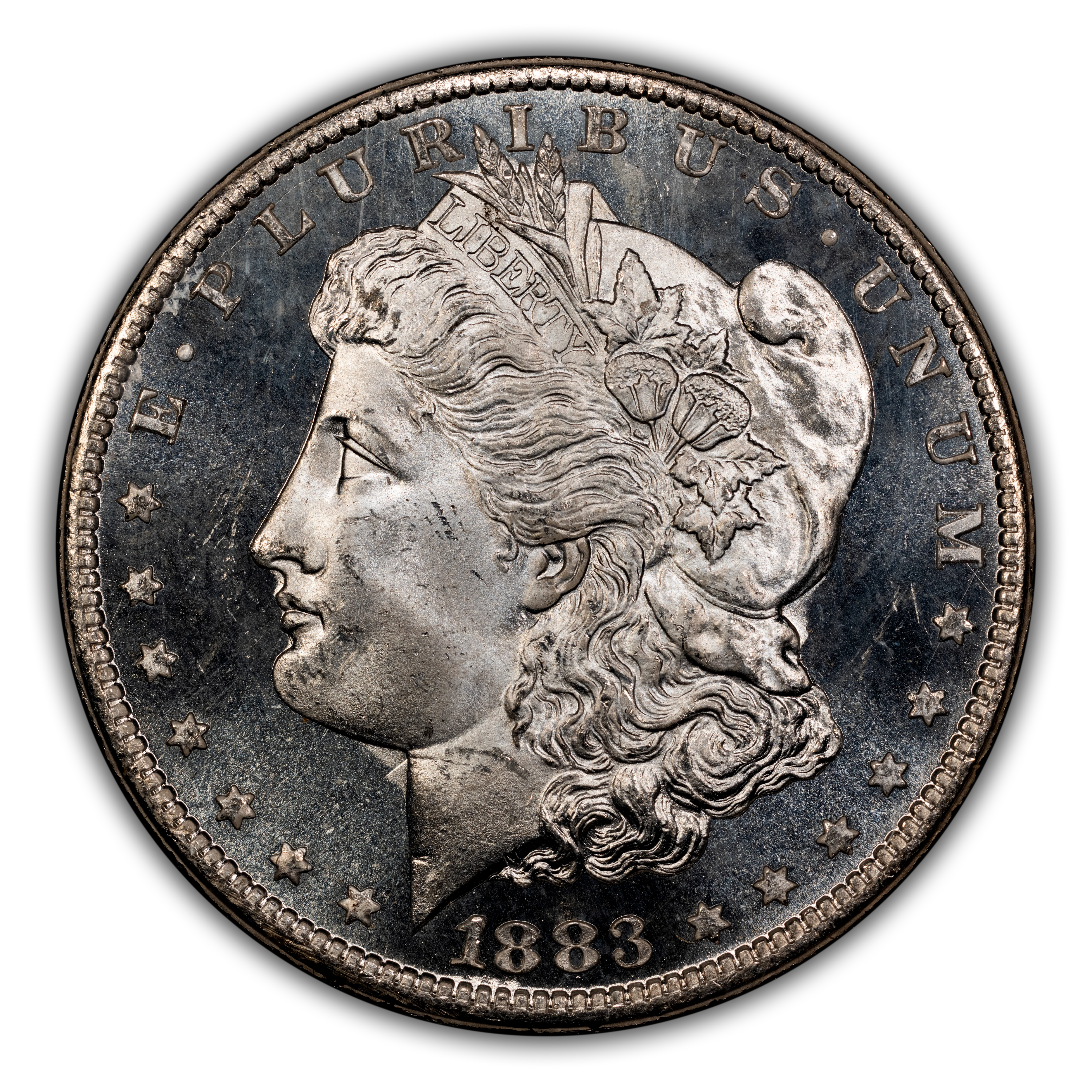 1883-CC $1  GSA Hoard, Doubled Date, Clashed Die, VAM-8A MS PL thumbnail 3