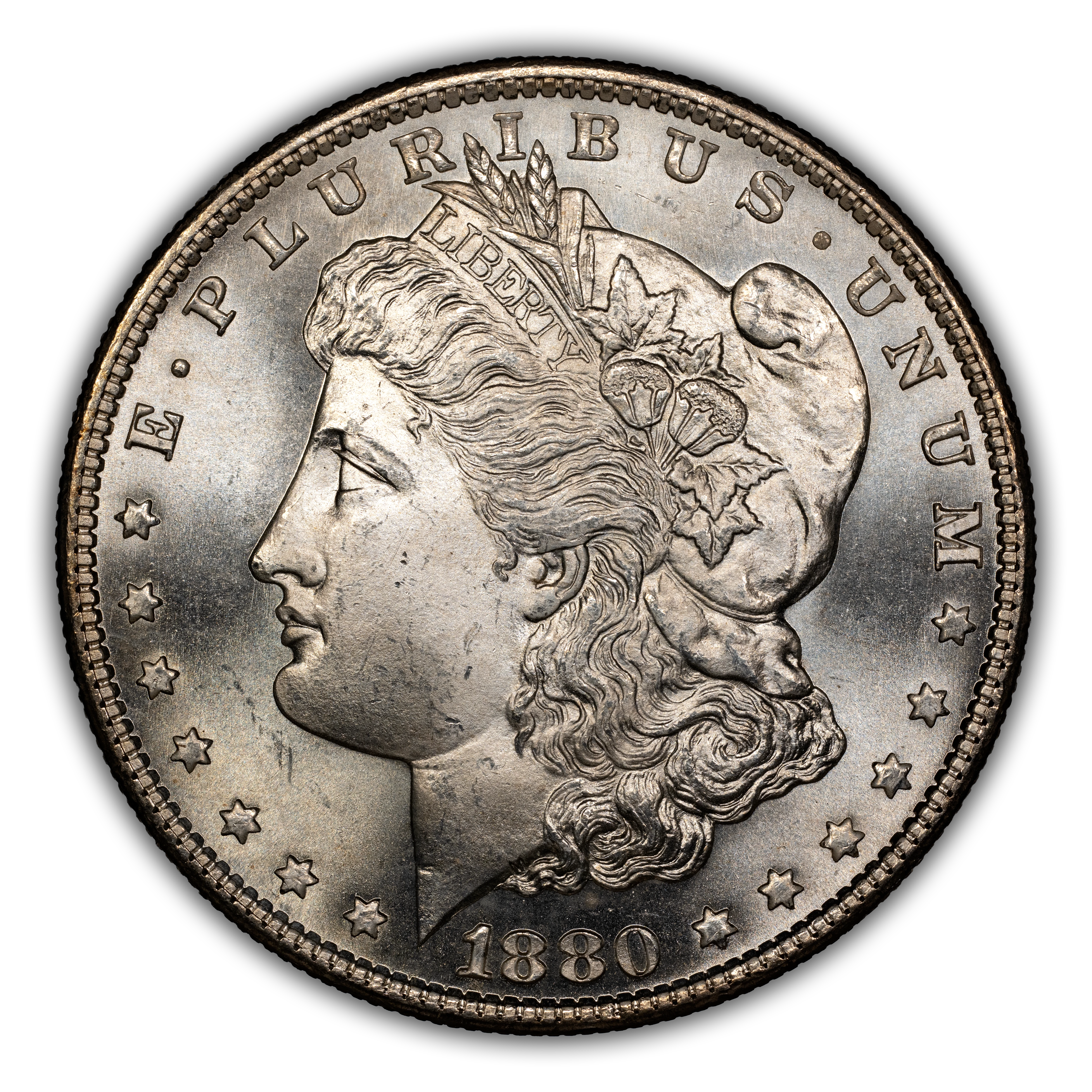 1880-S $1 8/7, Spikes, VAM-12.2 MS
