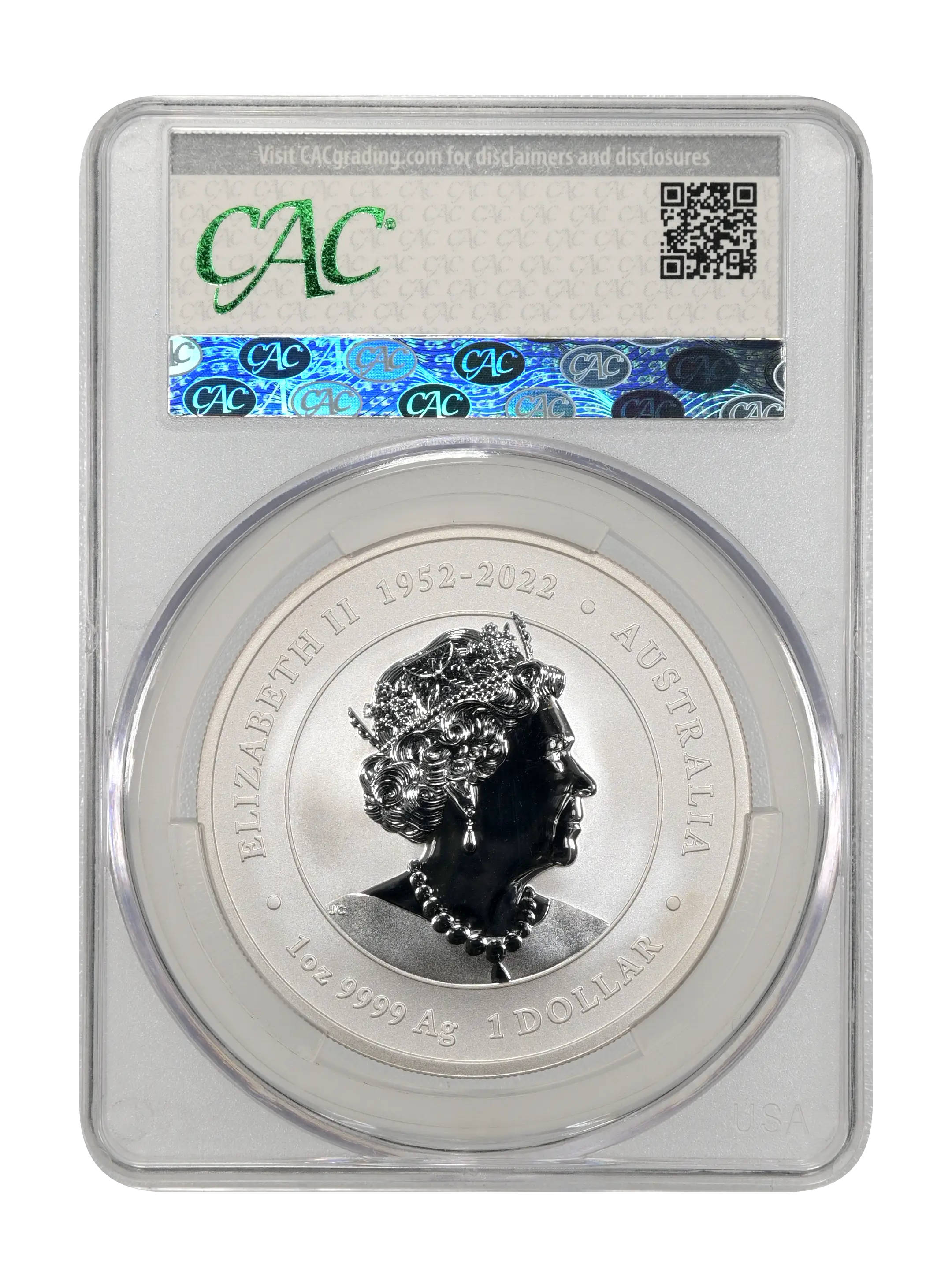 2024-P125 S$1 1oz Silver, Year of the Dragon, Purple-Yellow Colorized MS thumbnail 4