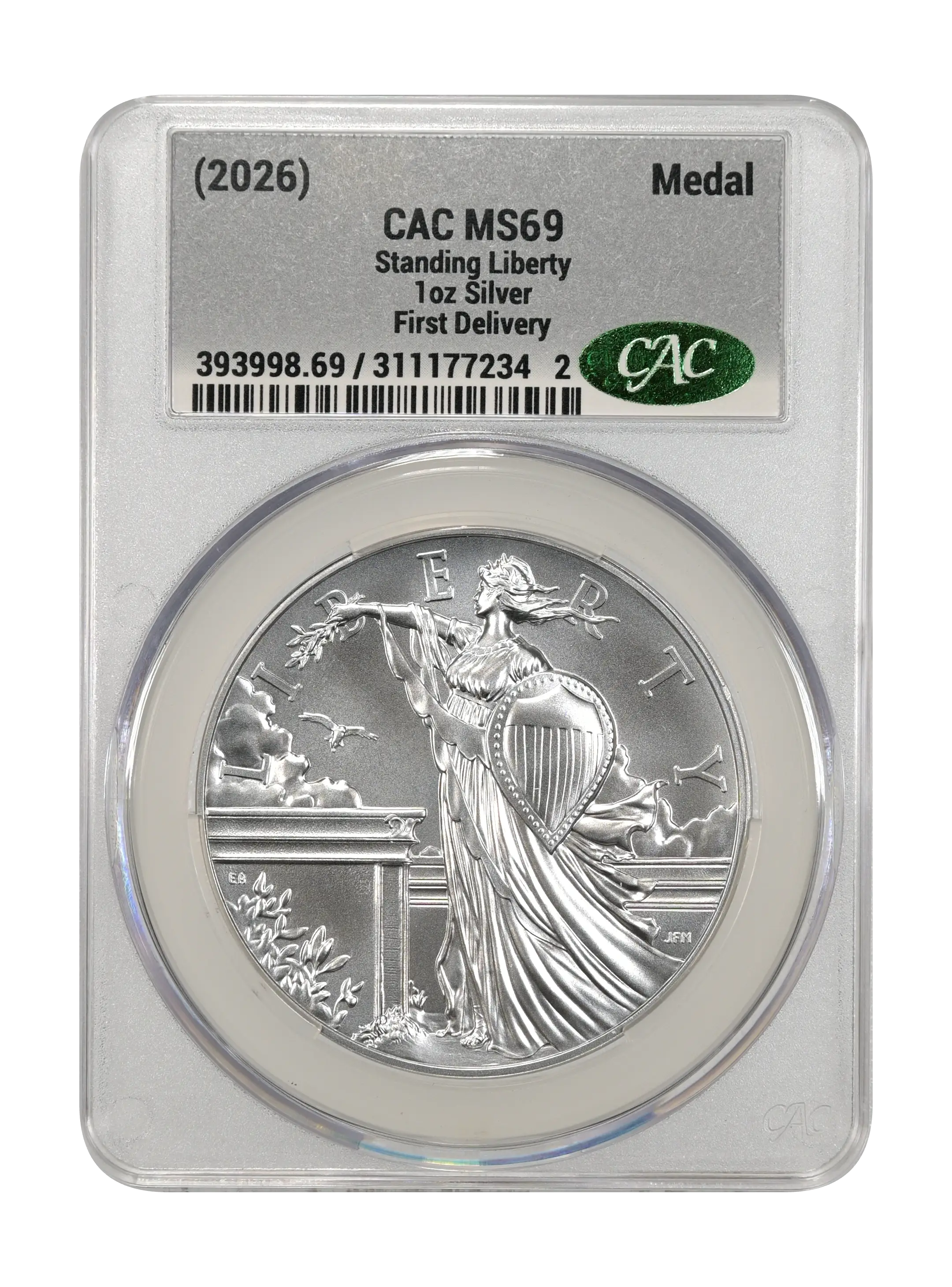 (2026) Medal 1oz Silver, Standing Liberty MS thumbnail 20