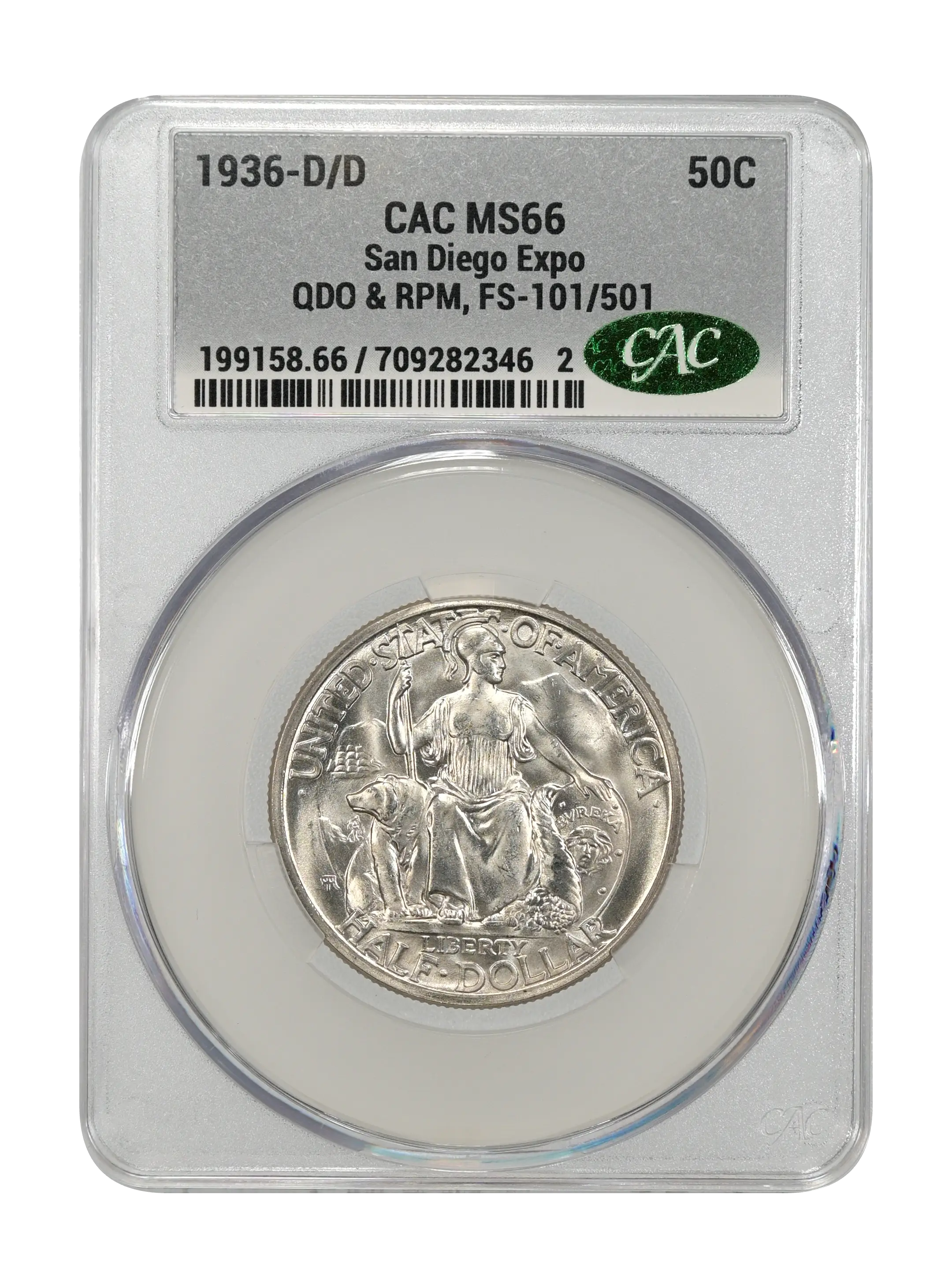 1936-D/D 50c San Diego Expo, QDO & RPM, FS-101/501 MS thumbnail 5