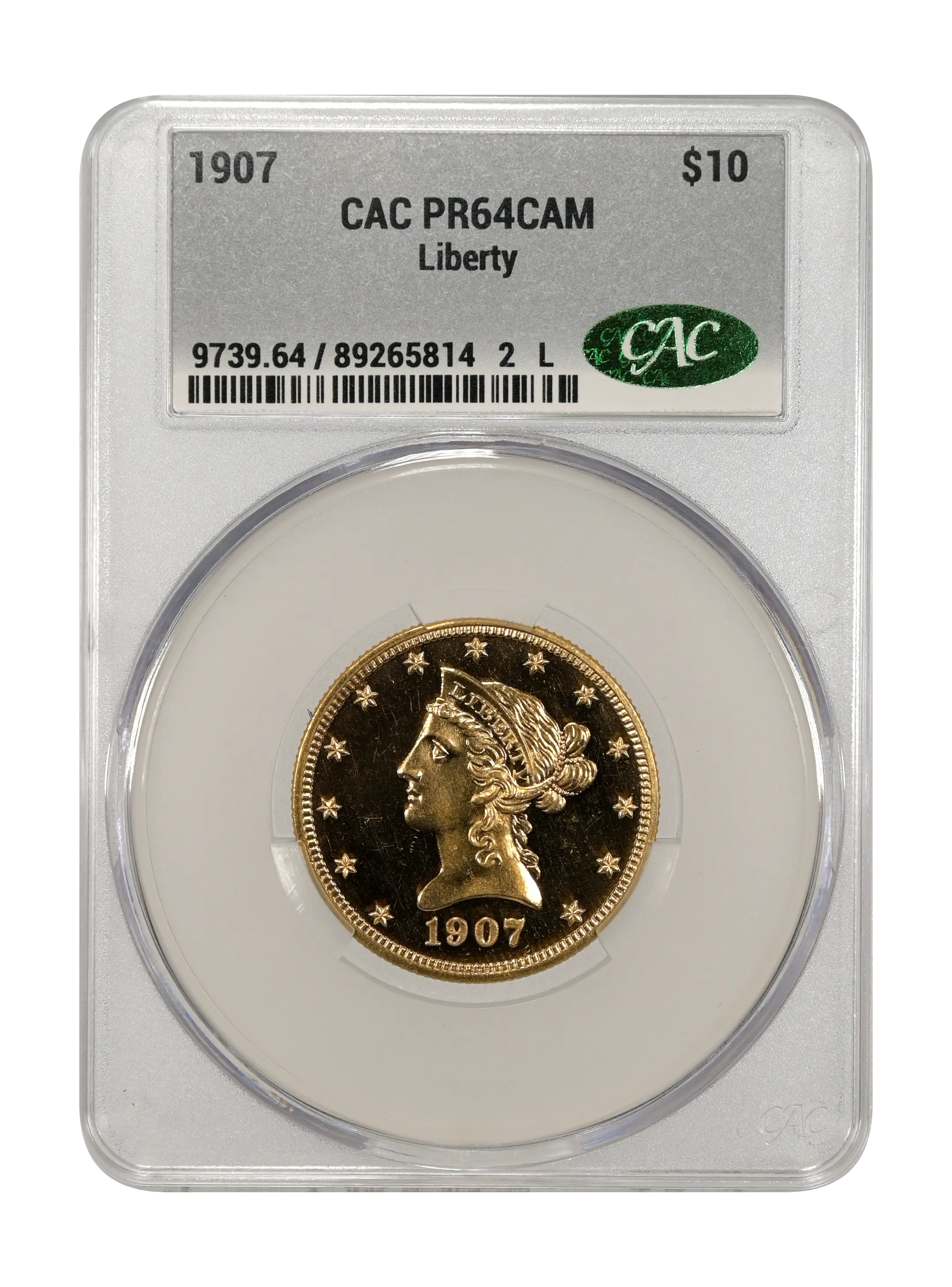 1907 $10  Liberty PR CAM thumbnail 13