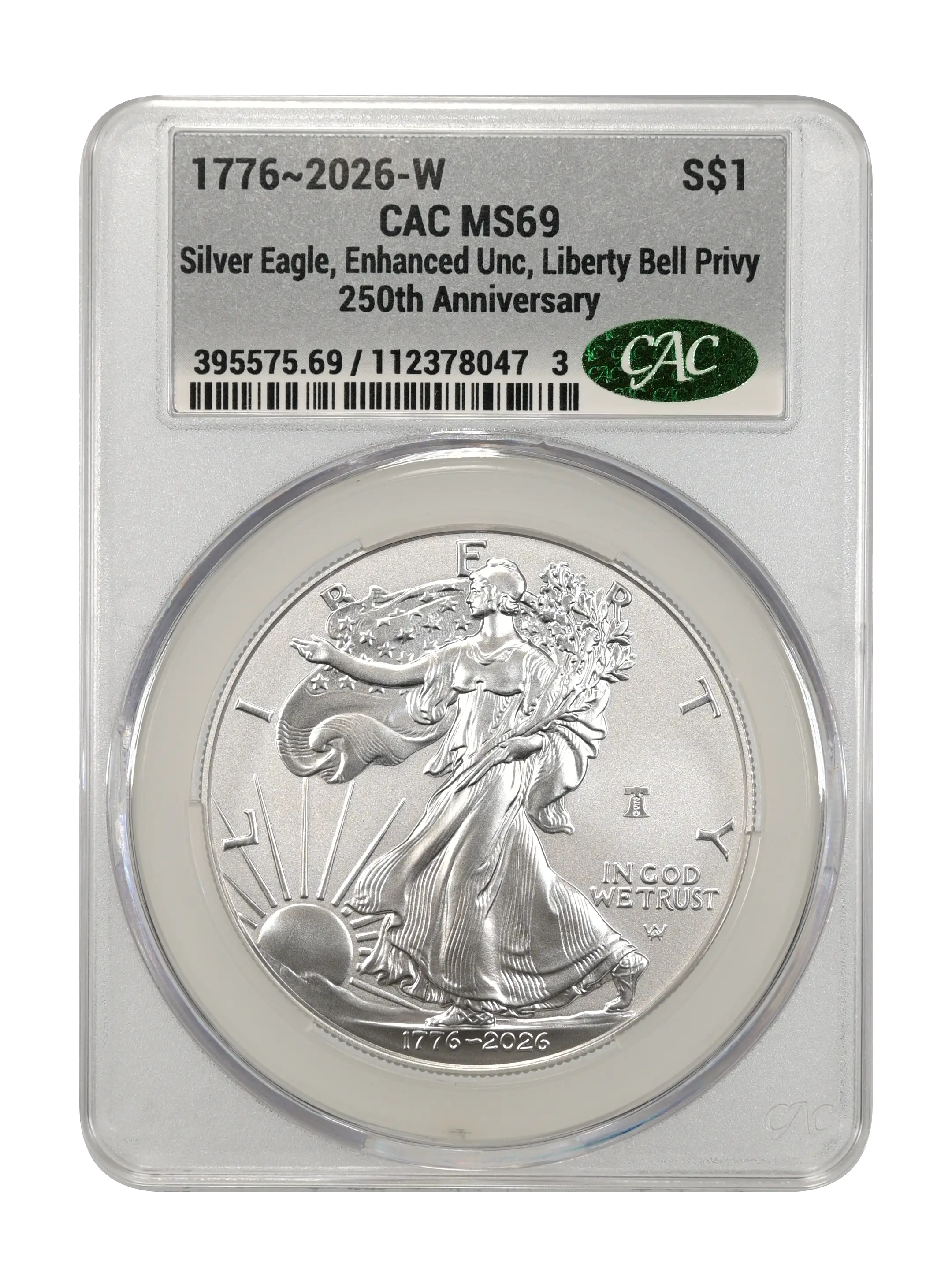1776~2026-W $1  Silver Eagle, Enhanced Unc, Liberty Bell Privy, 250th Anniversary MS thumbnail 18