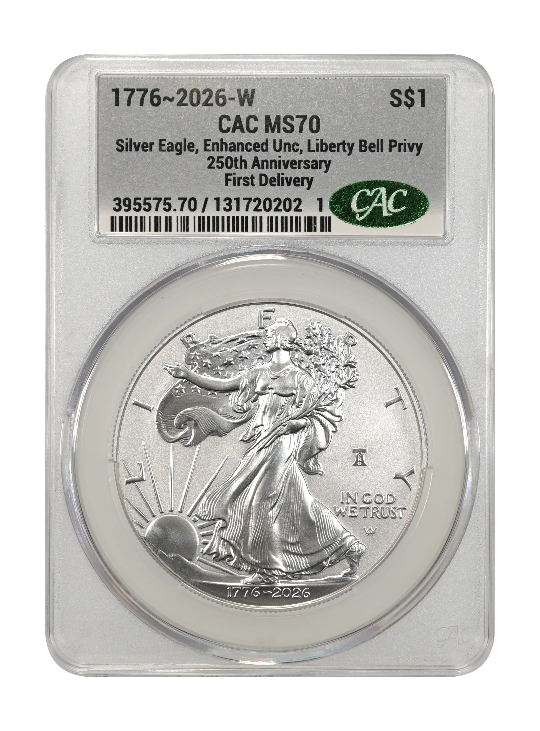 1776~2026-W $1  Silver Eagle, Enhanced Unc, Liberty Bell Privy, 250th Anniversary MS thumbnail 20