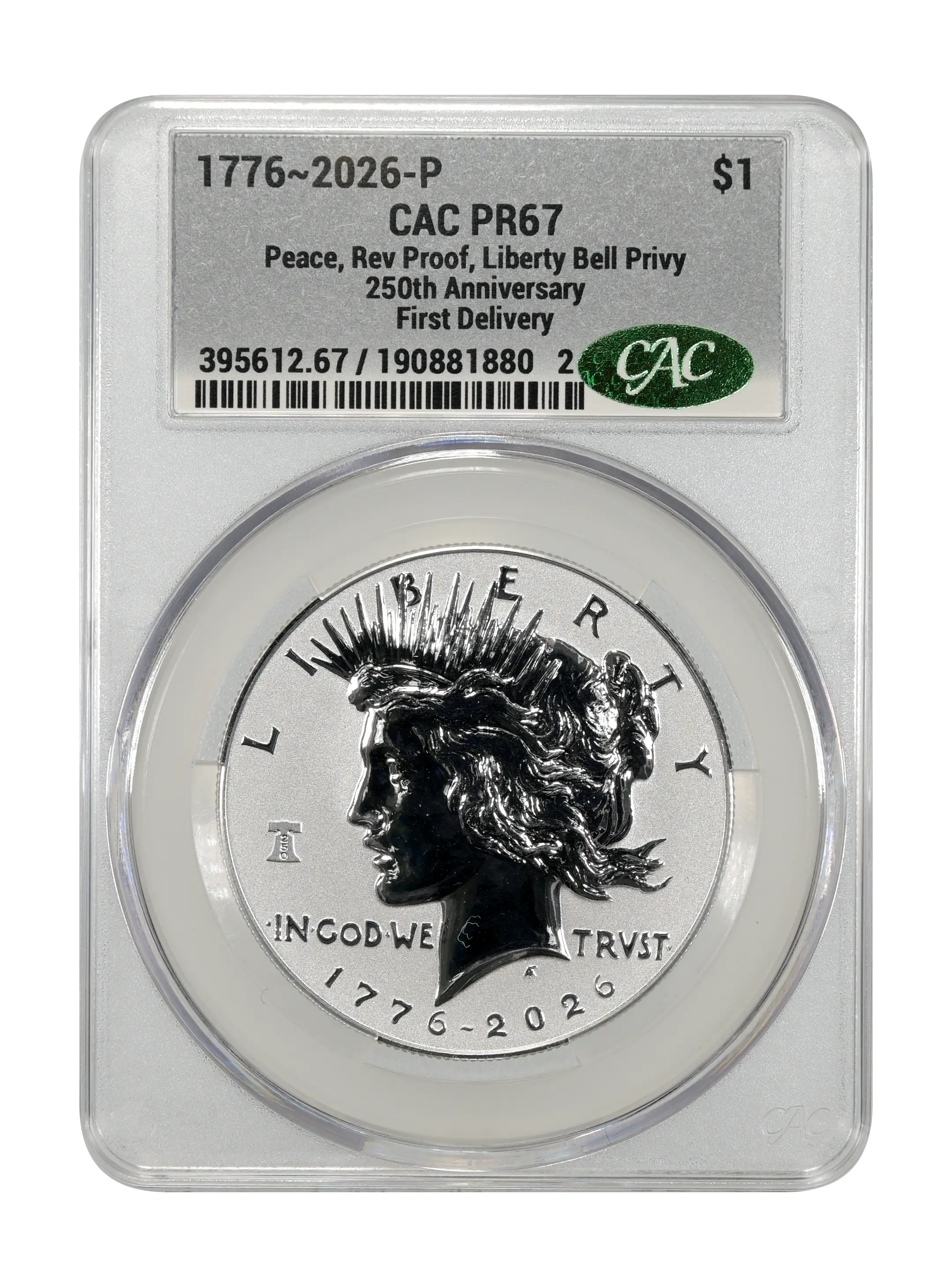 1776~2026-P S$1  Peace, Liberty Bell Privy, Reverse Proof PR thumbnail 16