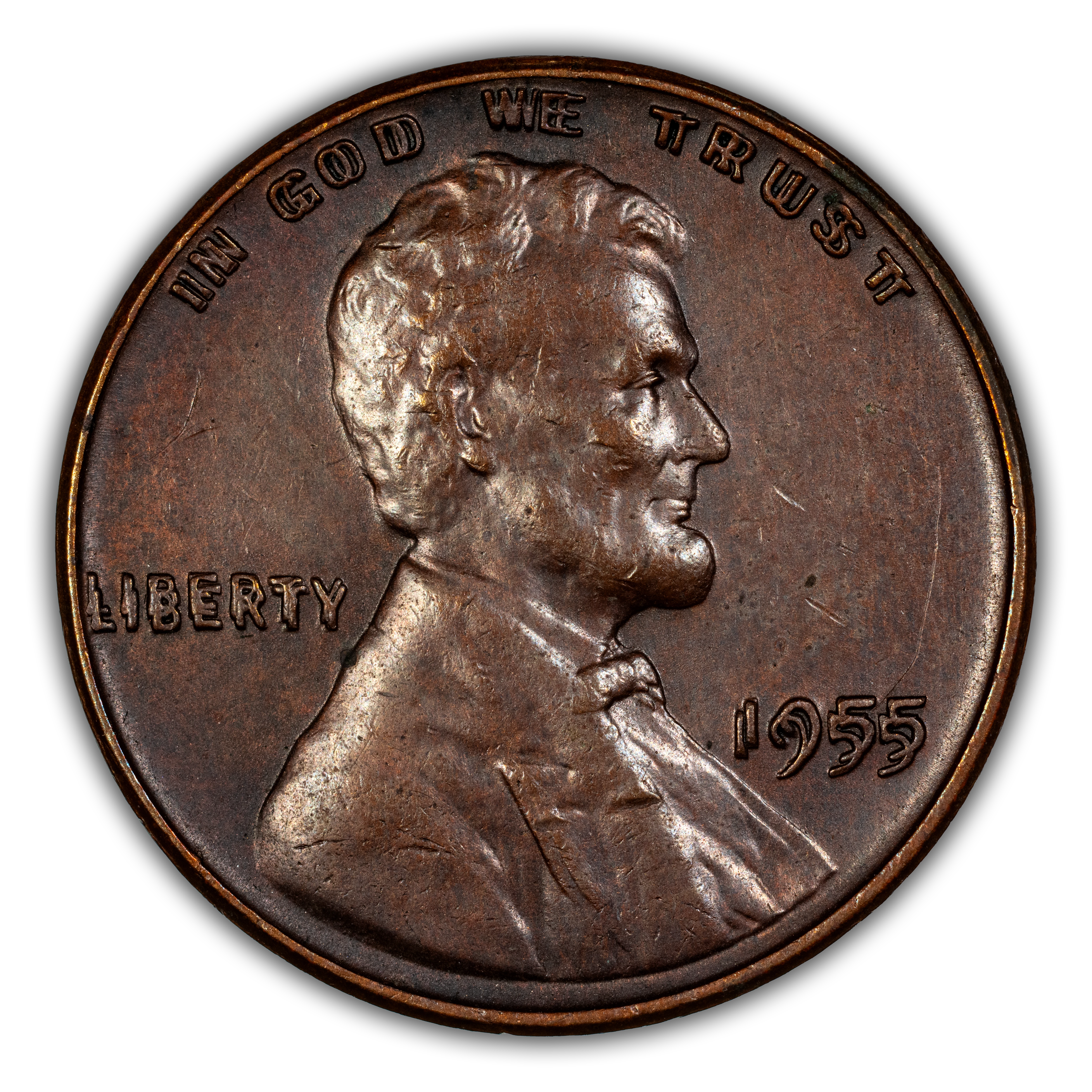 1955 1c Doubled Die Obverse, FS-101 MS BN thumbnail 8