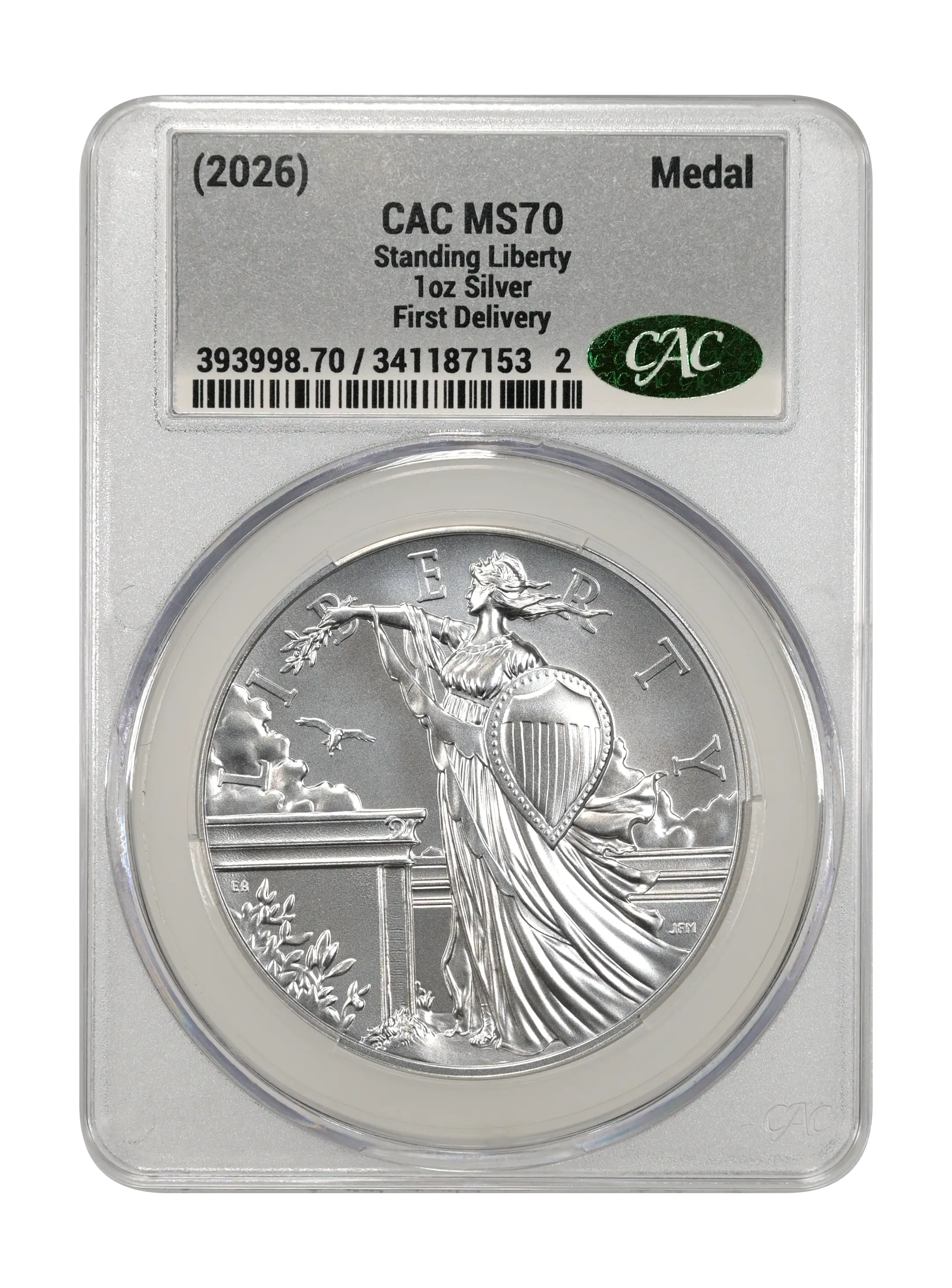 (2026) Medal 1oz Silver, Standing Liberty MS thumbnail 16