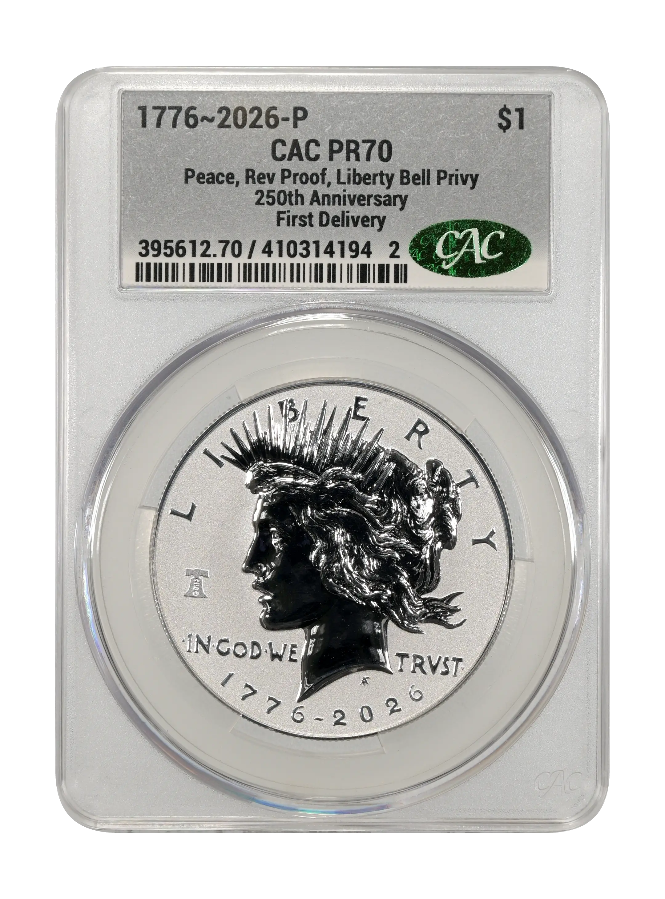 1776~2026-P S$1  Peace, Liberty Bell Privy, Reverse Proof PR thumbnail 19