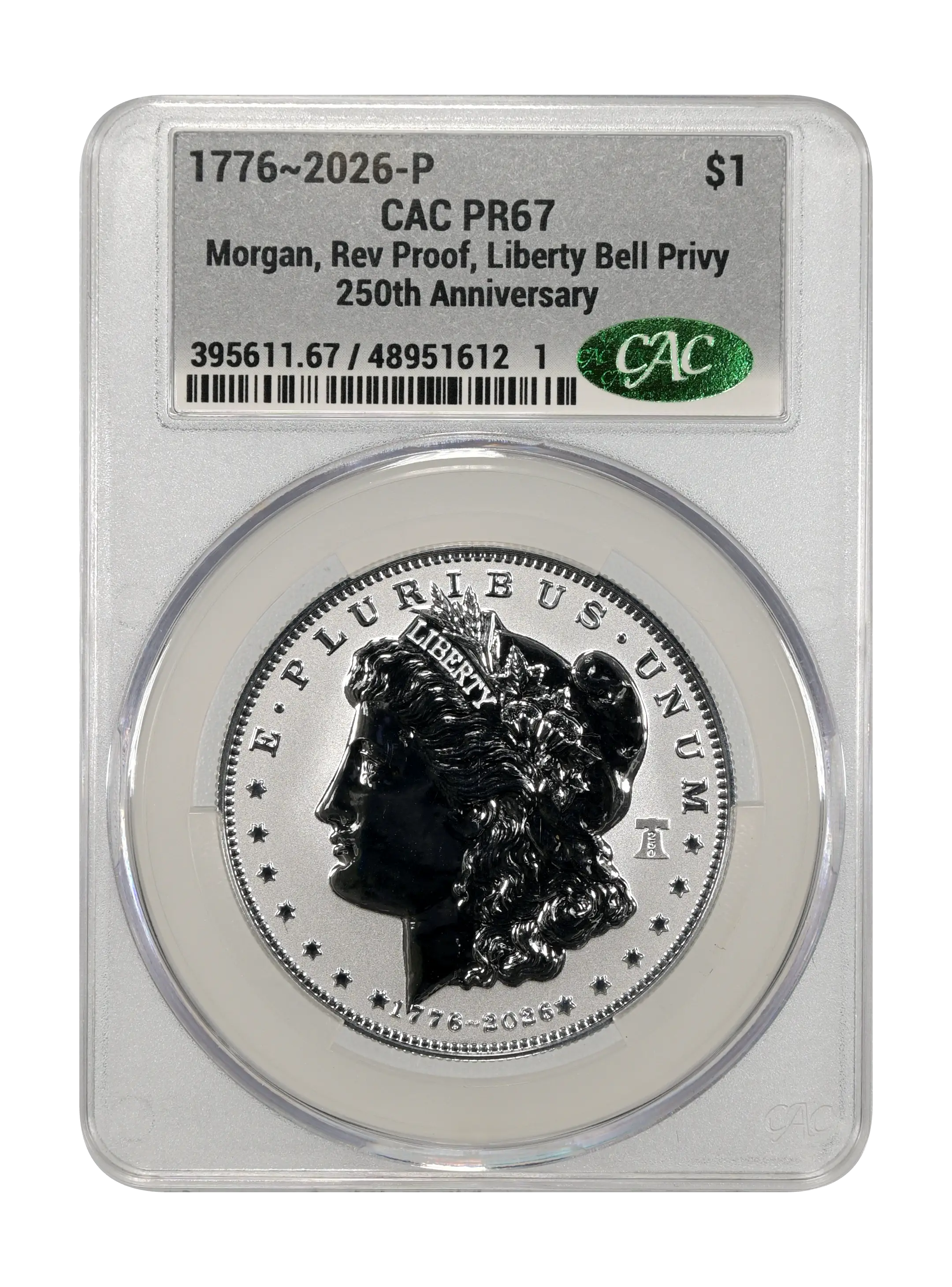 1776~2026-P S$1  Morgan, Liberty Bell Privy, Reverse Proof PR thumbnail 20