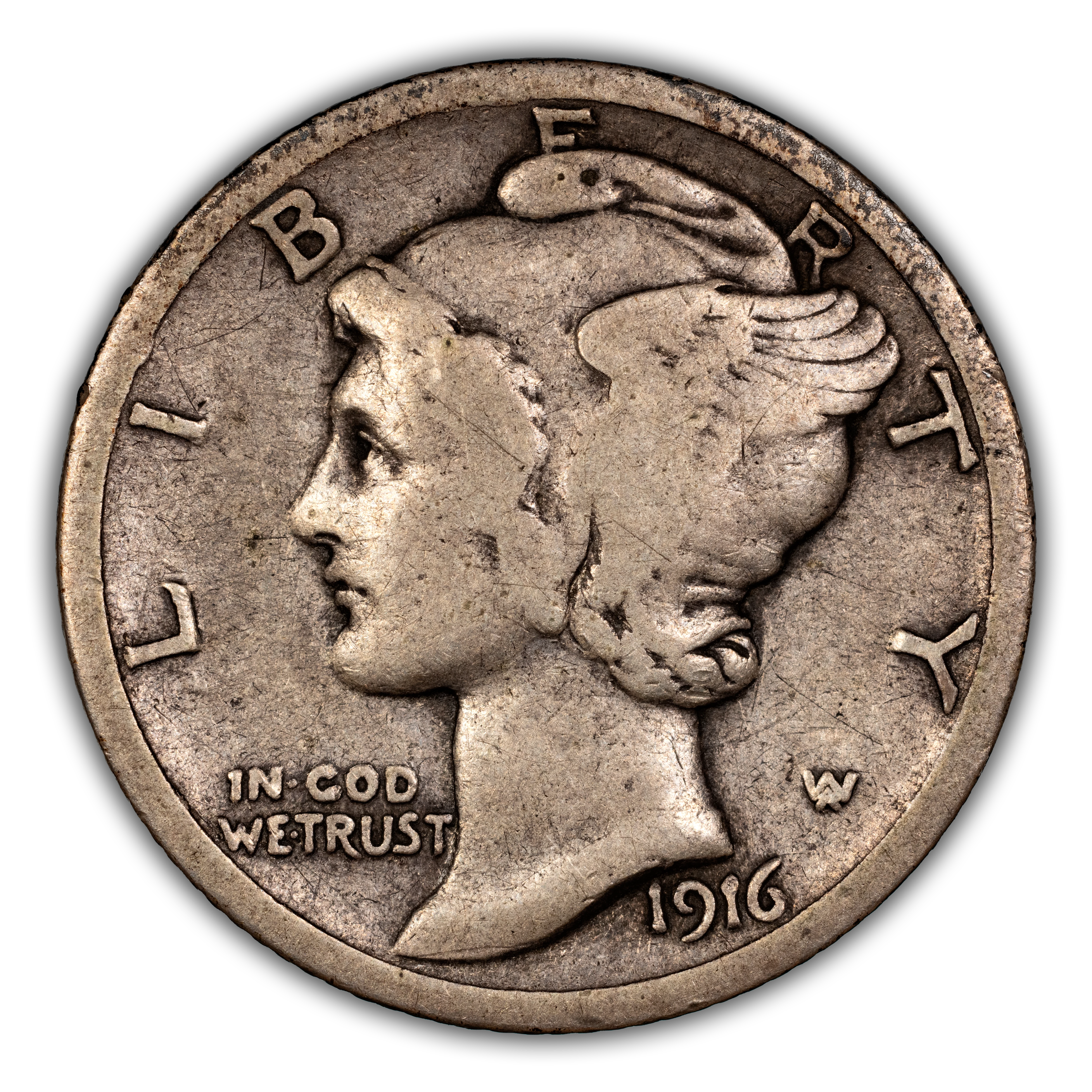 1916-D 10c MS thumbnail 5