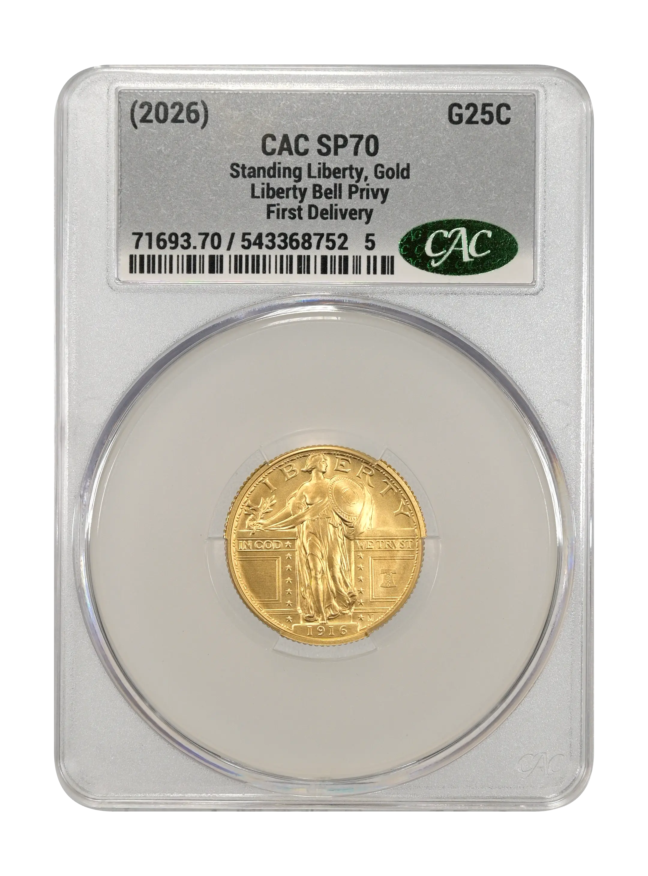(2026) G25c Gold Standing Liberty, 250th Anniversary Privy SP thumbnail 19
