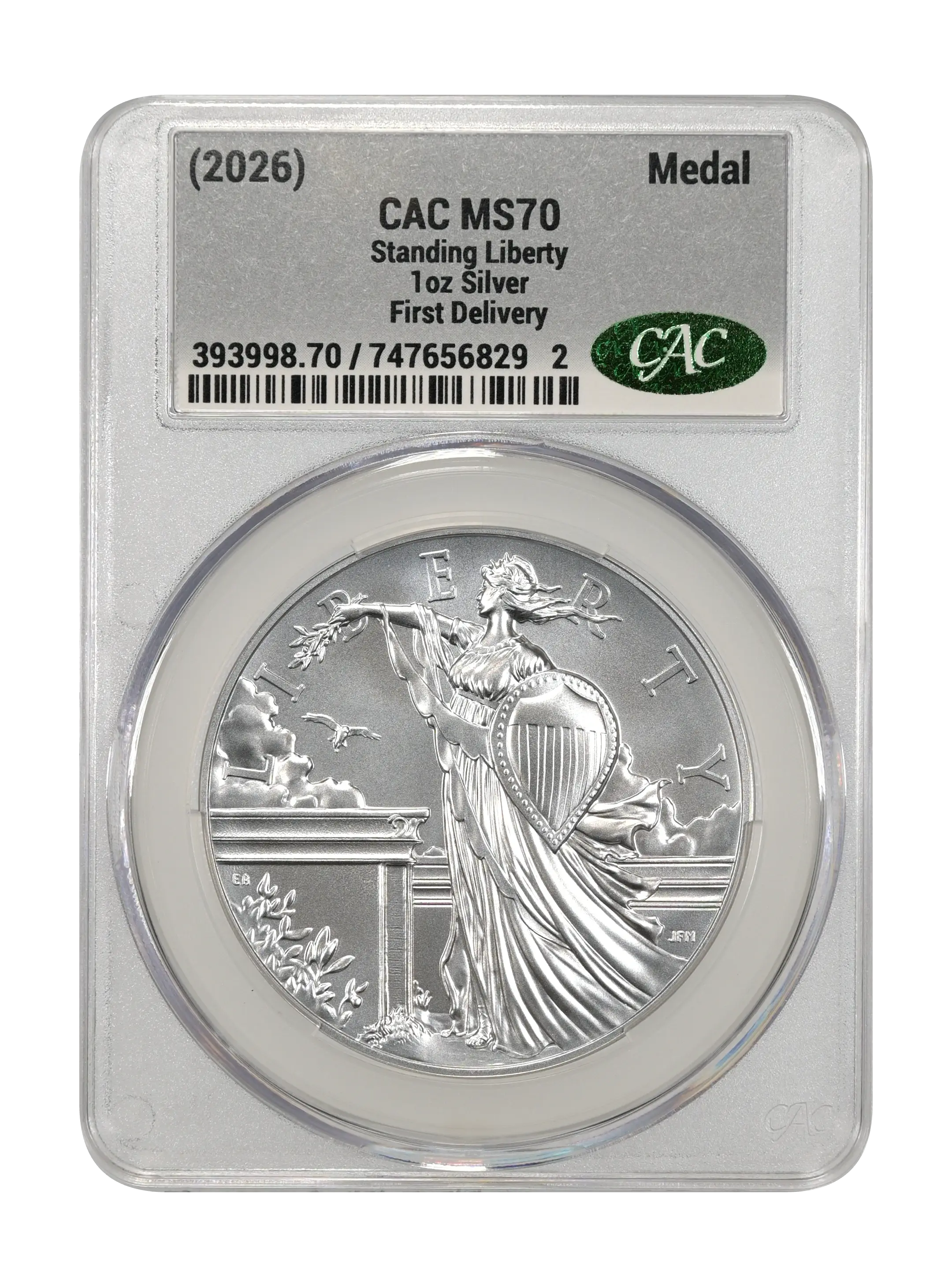 (2026) Medal 1oz Silver, Standing Liberty MS thumbnail 17