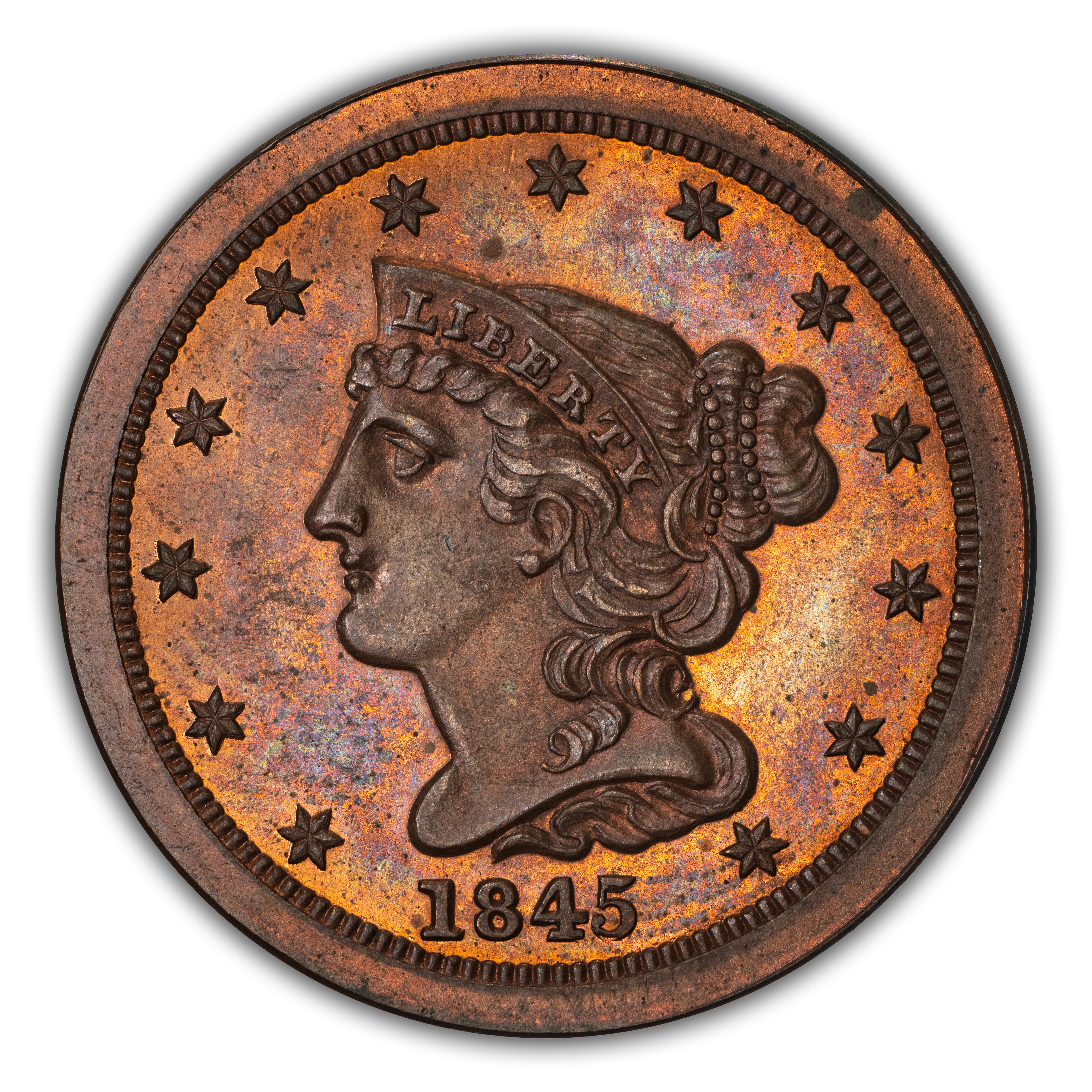 1845 1/2c Restrike PR BN