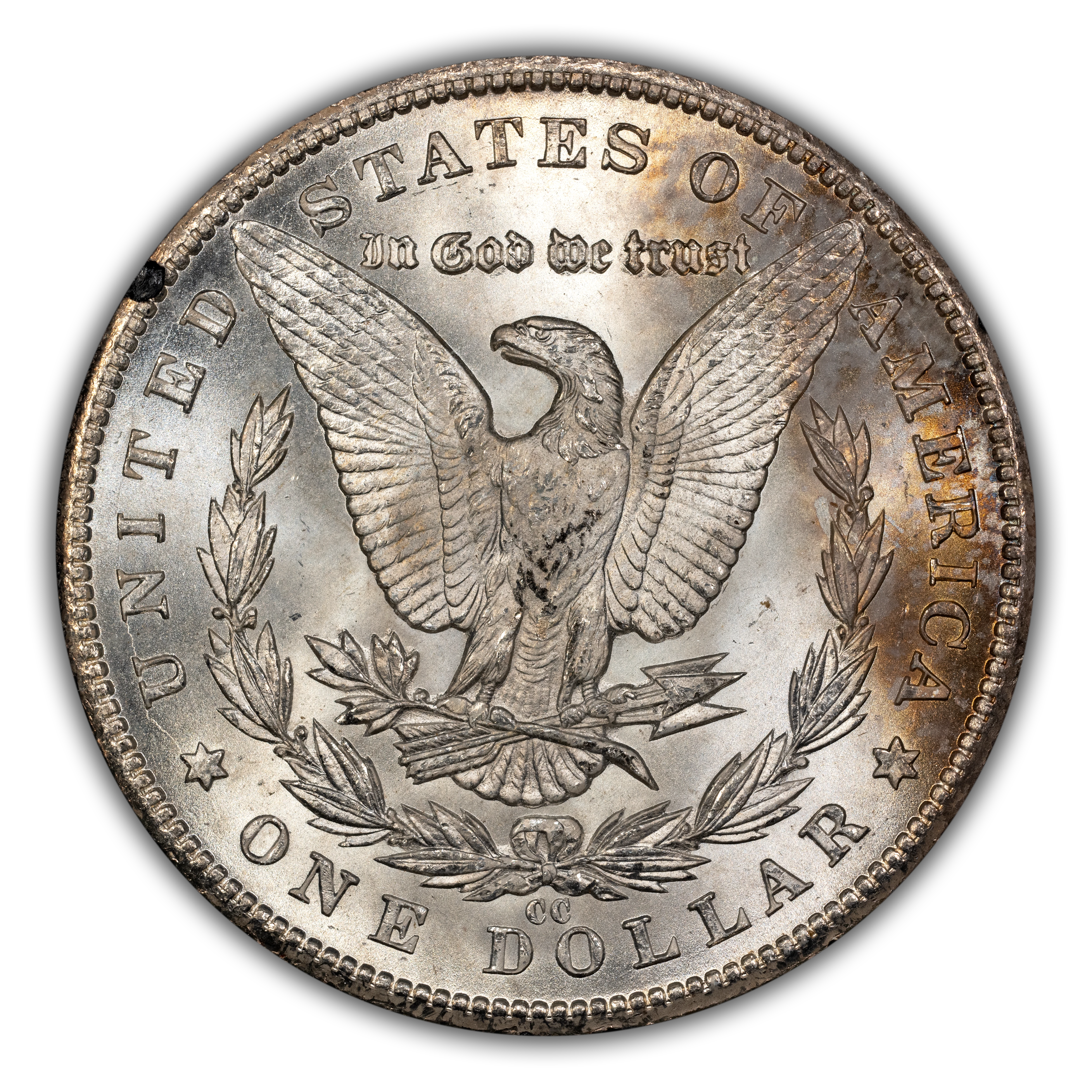 1884-CC $1  GSA Hoard, Far Date, Dash under 8, VAM-10 MS thumbnail 4