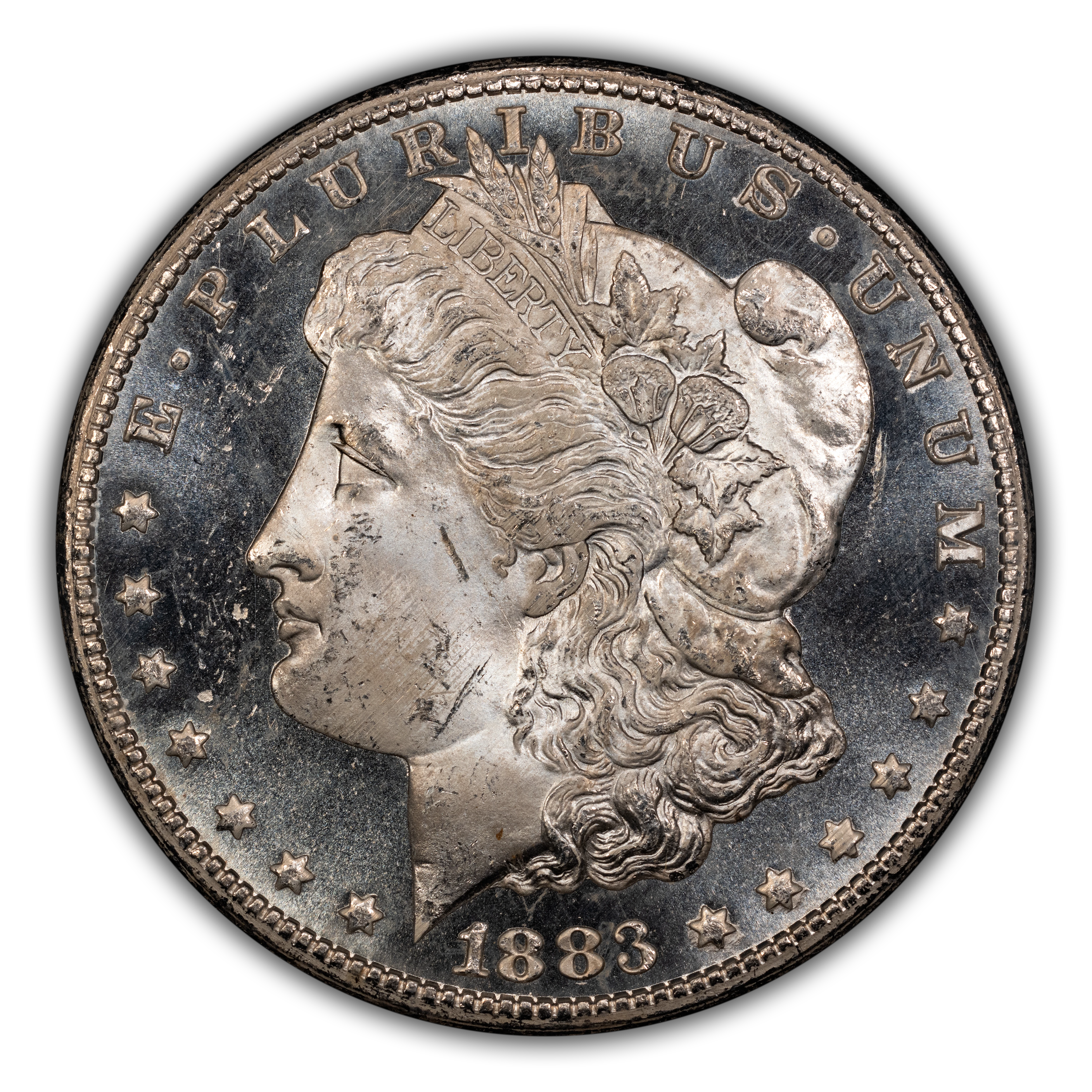 Image for 1883-CC $1  GSA Hoard, Doubled Date, Clashed Die, VAM-8A MS PL