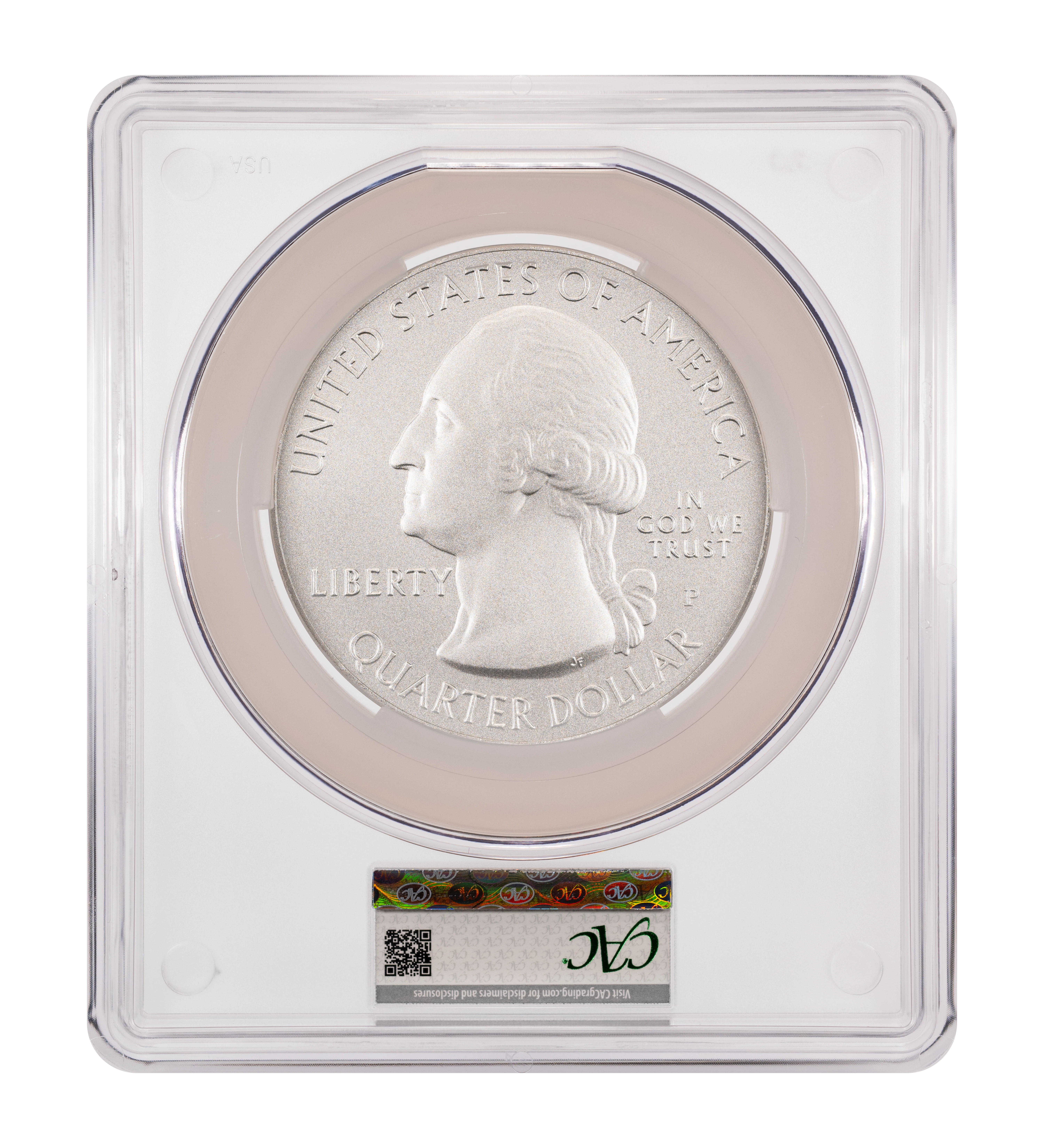 2014-P  S25c Shenandoah , 5oz Silver, Satin Finish SP thumbnail 3