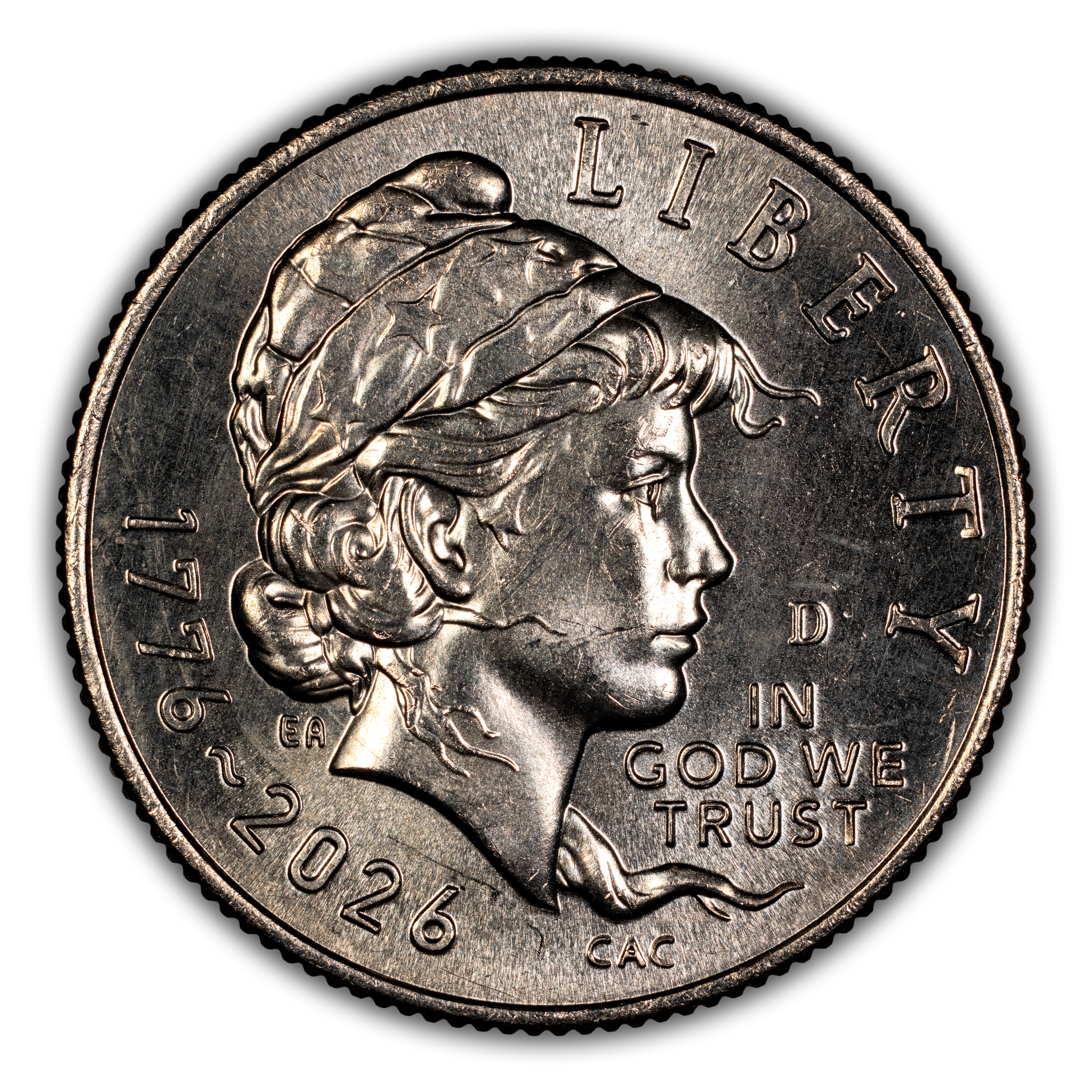 1776~2026-D 10c Emerging Liberty MS thumbnail 3