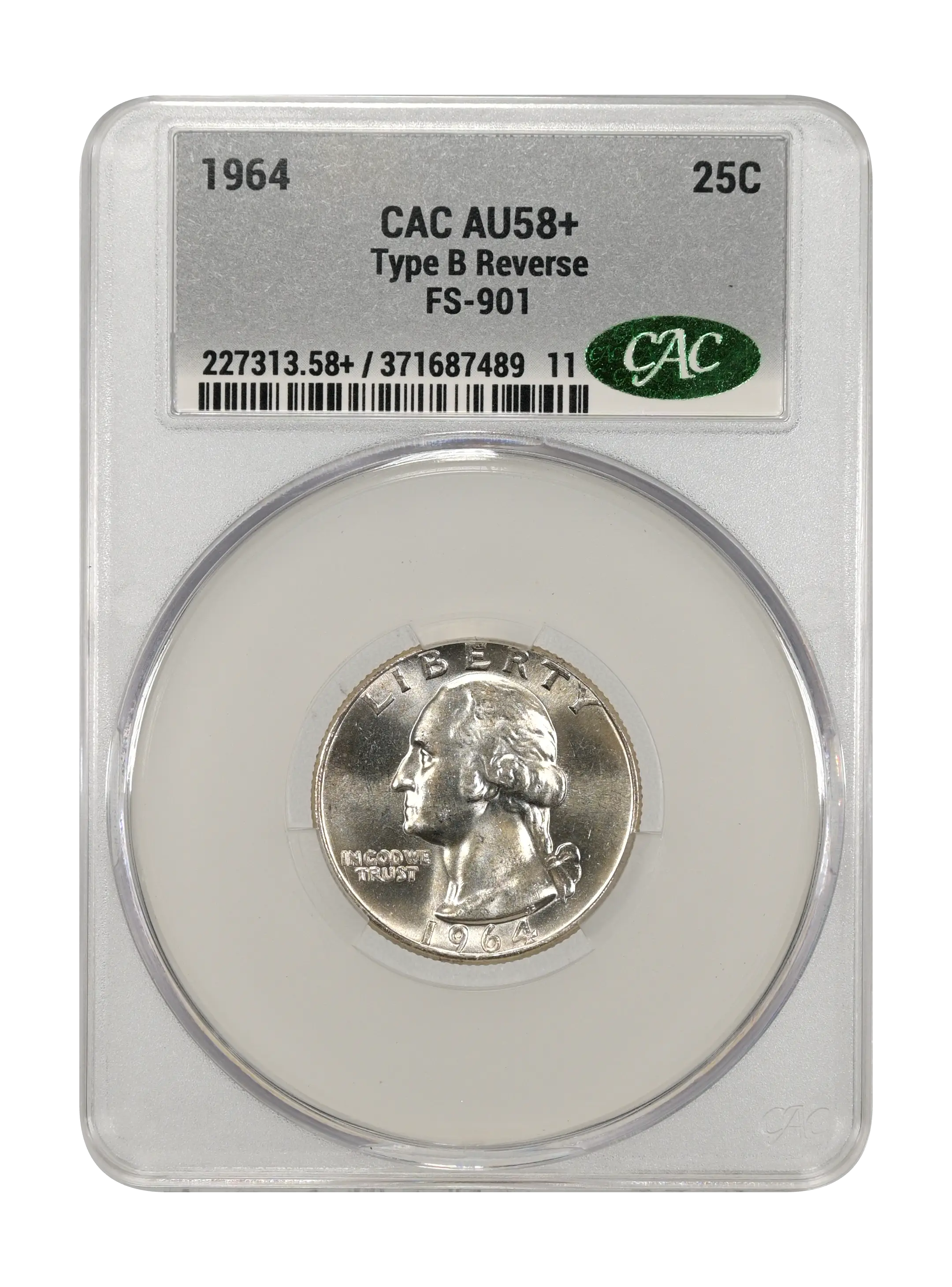 1964 25c Type B Reverse, FS-901 MS thumbnail 13