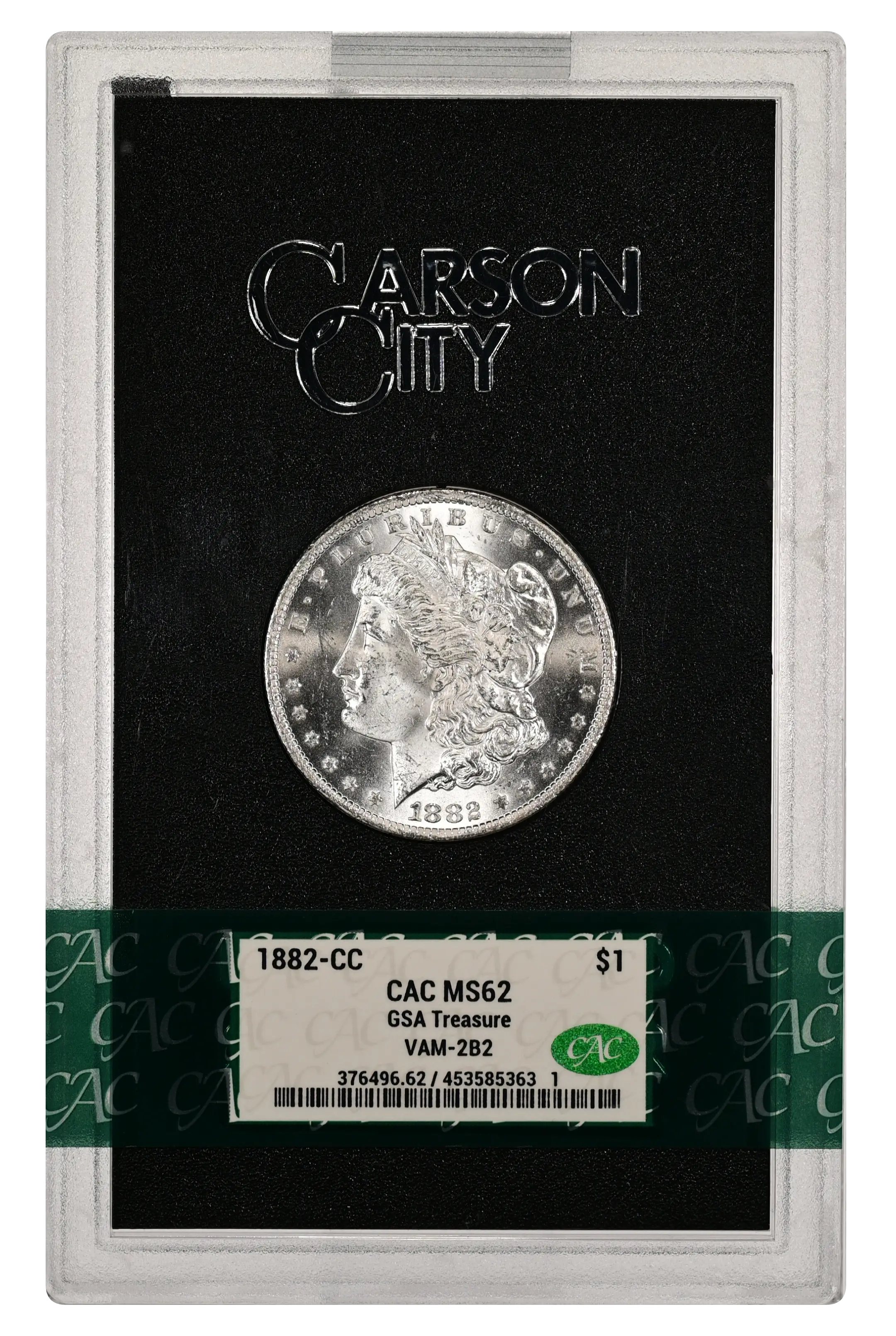 1882-CC $1  GSA Hoard, Faint Counter Clash Lip, VAM-2B2 MS thumbnail 3