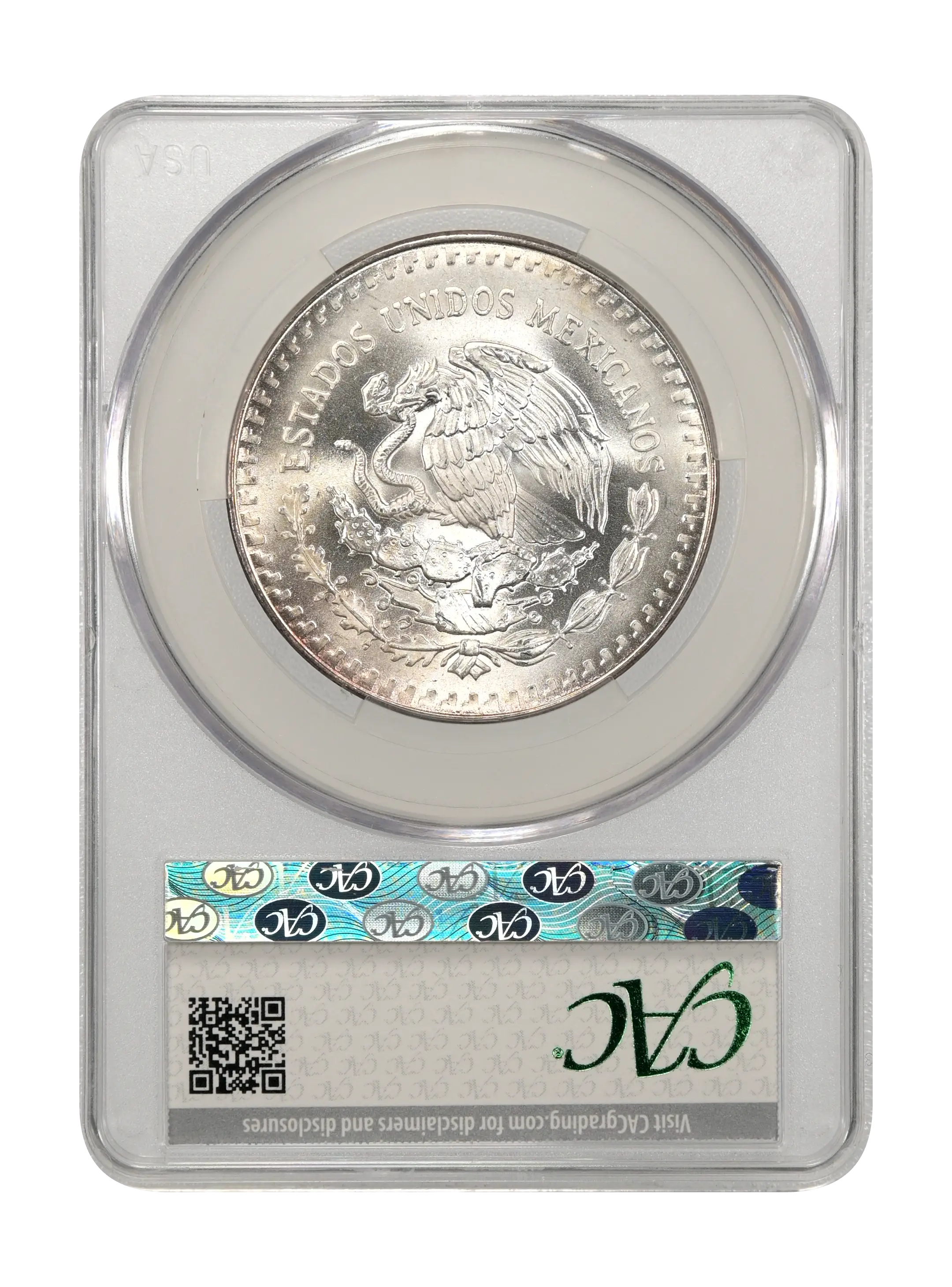 1989-Mo 1 Onza Libertad, Silver, Without Dot MS (KM-494.1) thumbnail 14