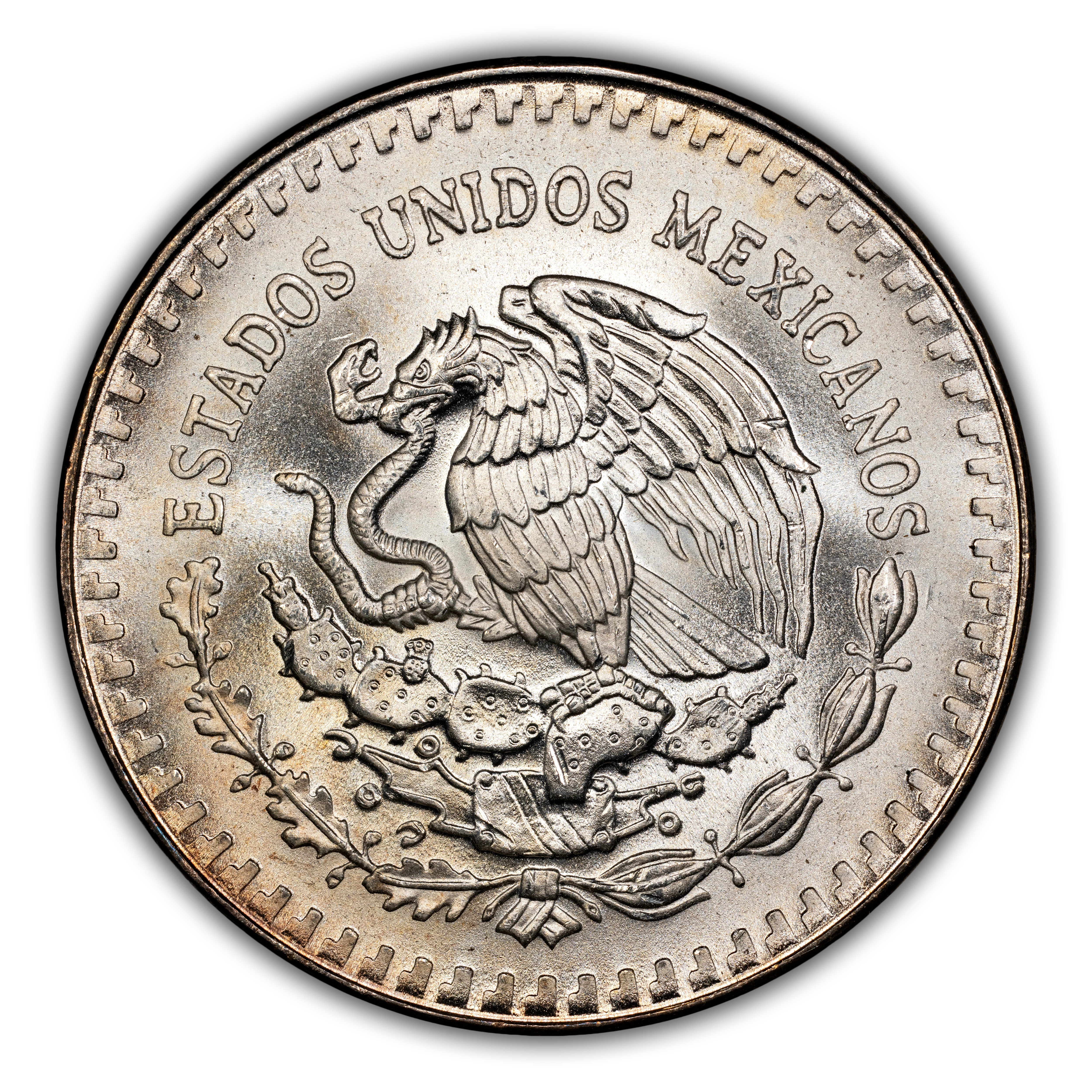 1989-Mo 1 Onza Libertad, Silver, Without Dot MS (KM-494.1) thumbnail 4