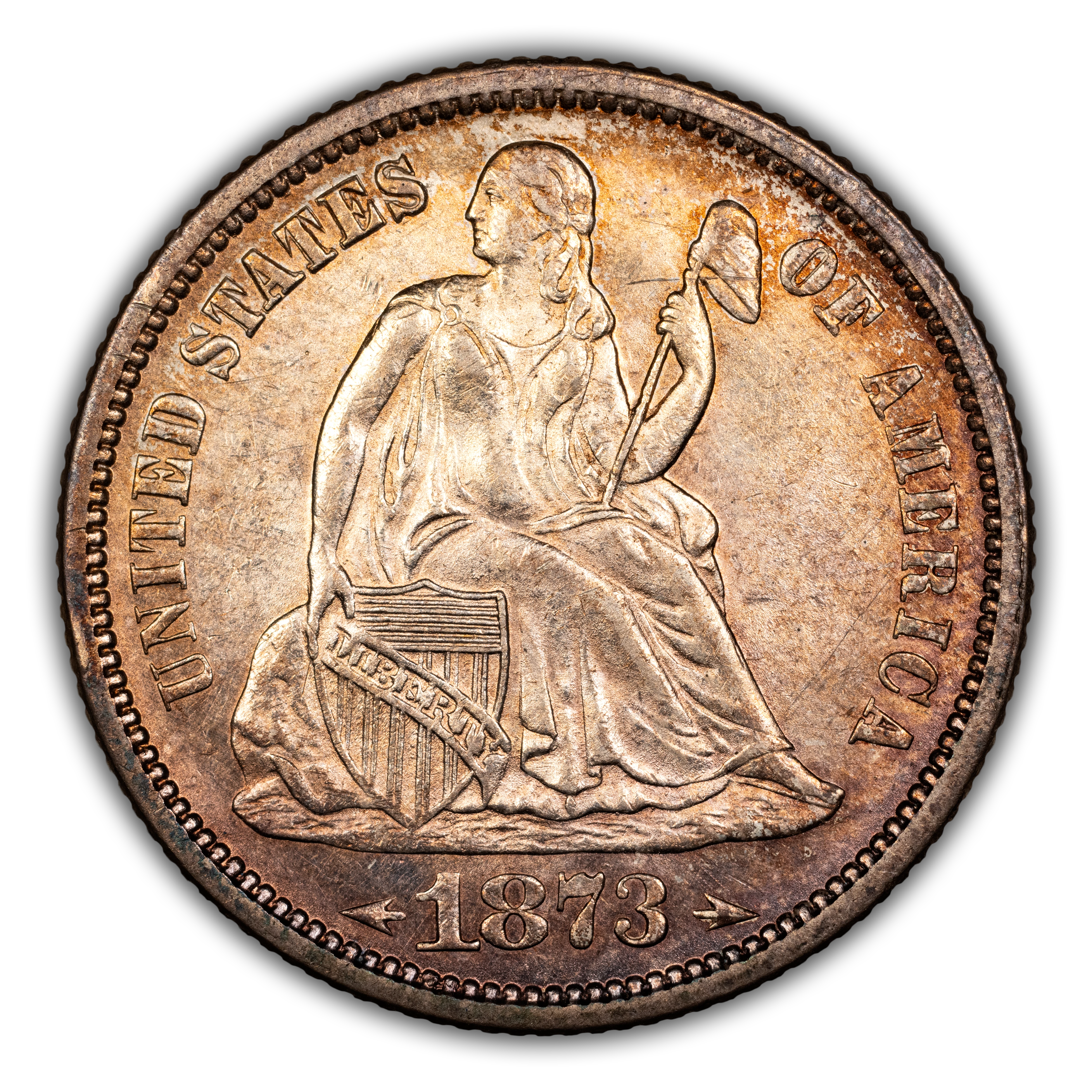 1873 10c Arrows MS