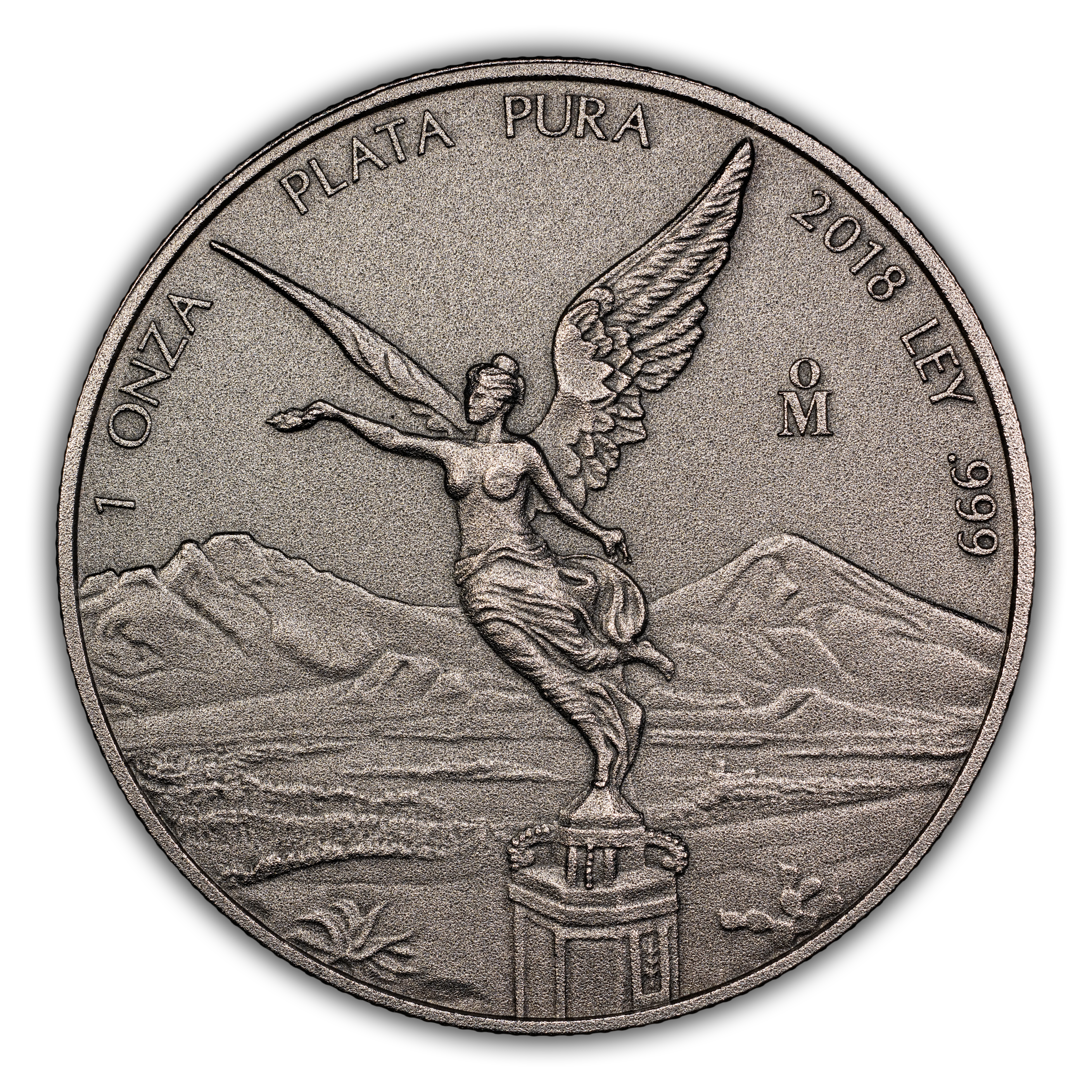 2018-Mo 1 Onza Libertad, Silver, Antiqued Finish MS (KM-639) thumbnail 2