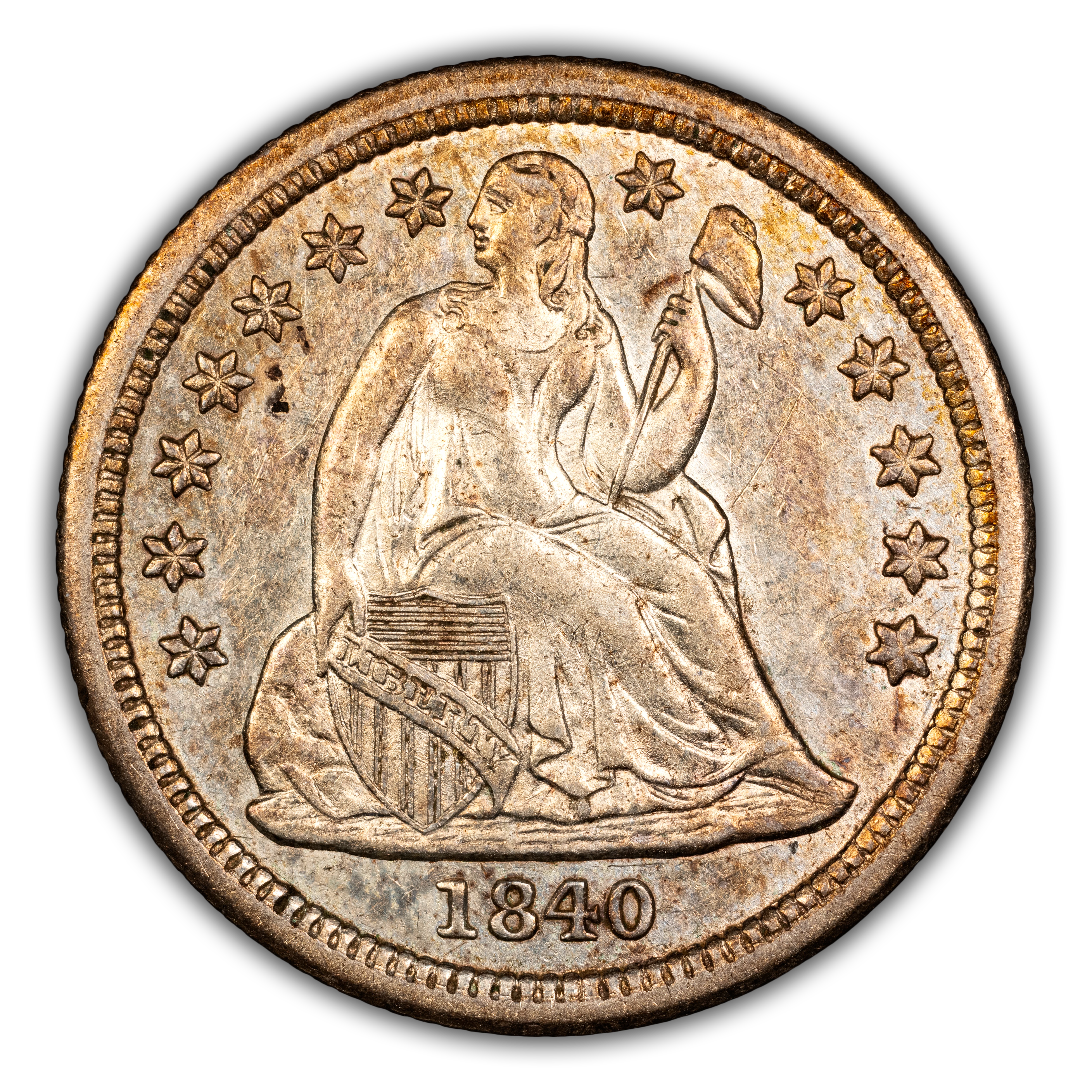 1840 10c Drapery MS