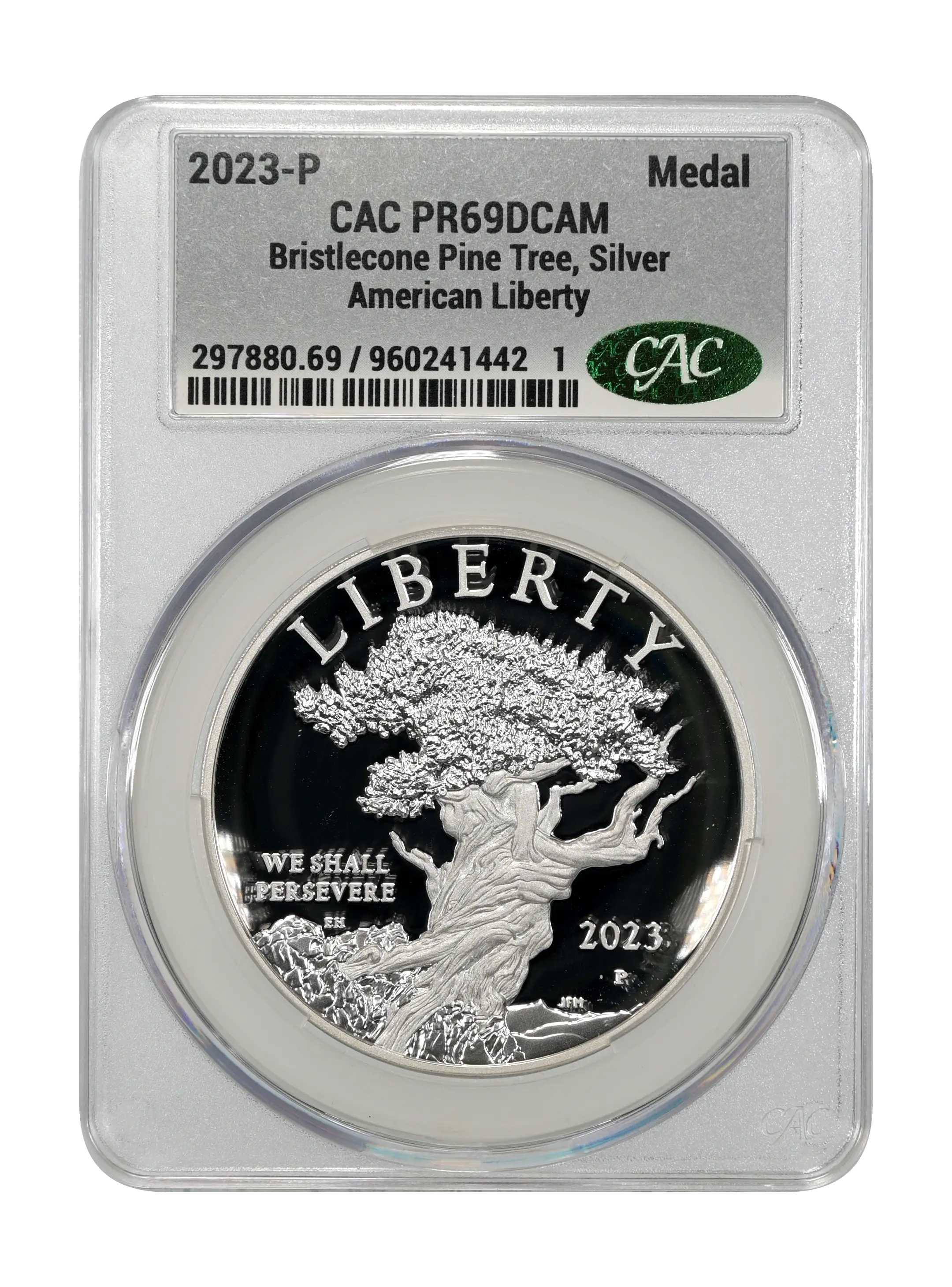 2023-P Medal 1oz Silver, American Liberty, Bristlecone Pine Tree PR DCAM thumbnail 16