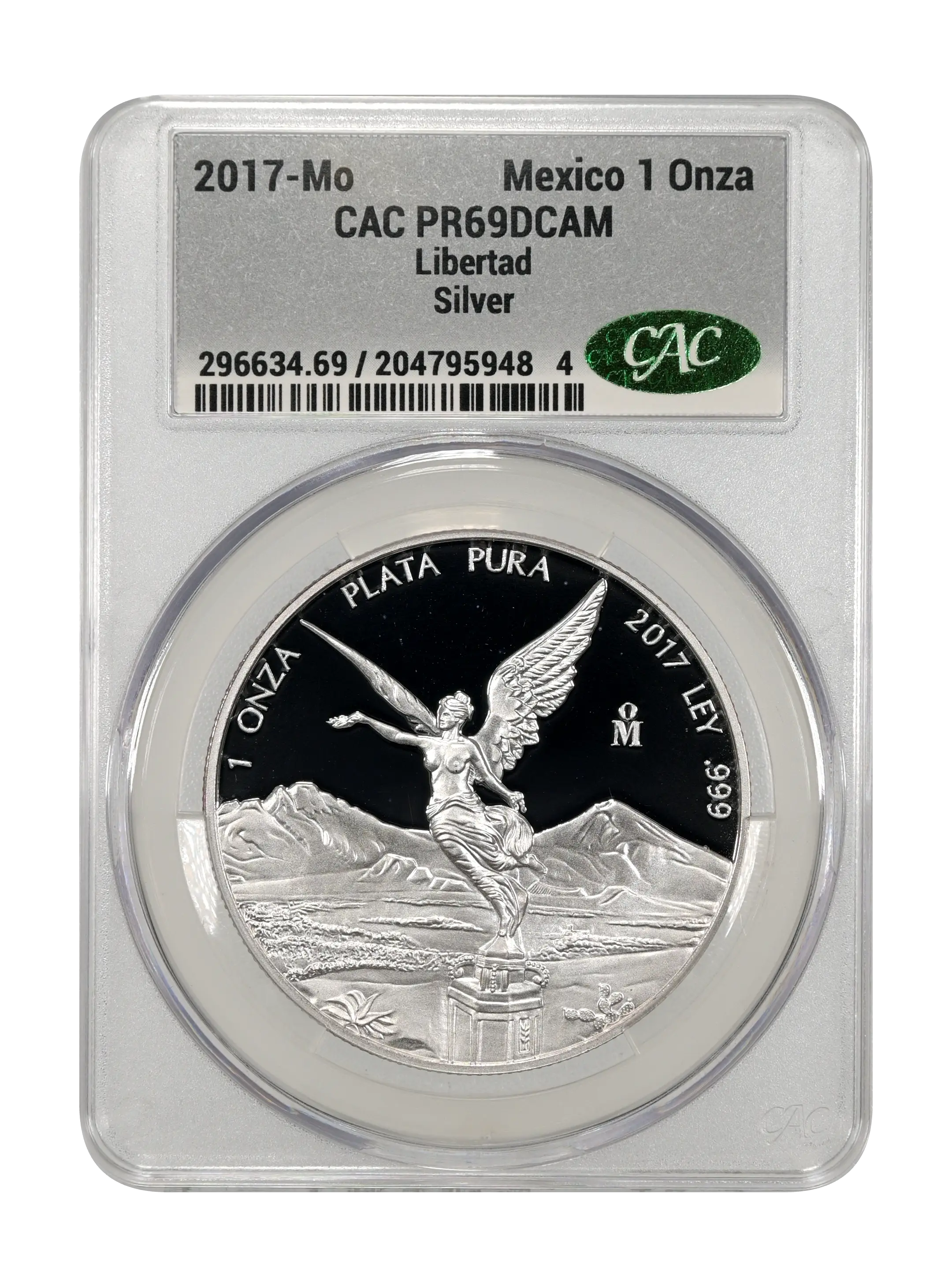 2017-Mo 1 Onza Libertad, Silver PR DCAM (KM-639) thumbnail 4