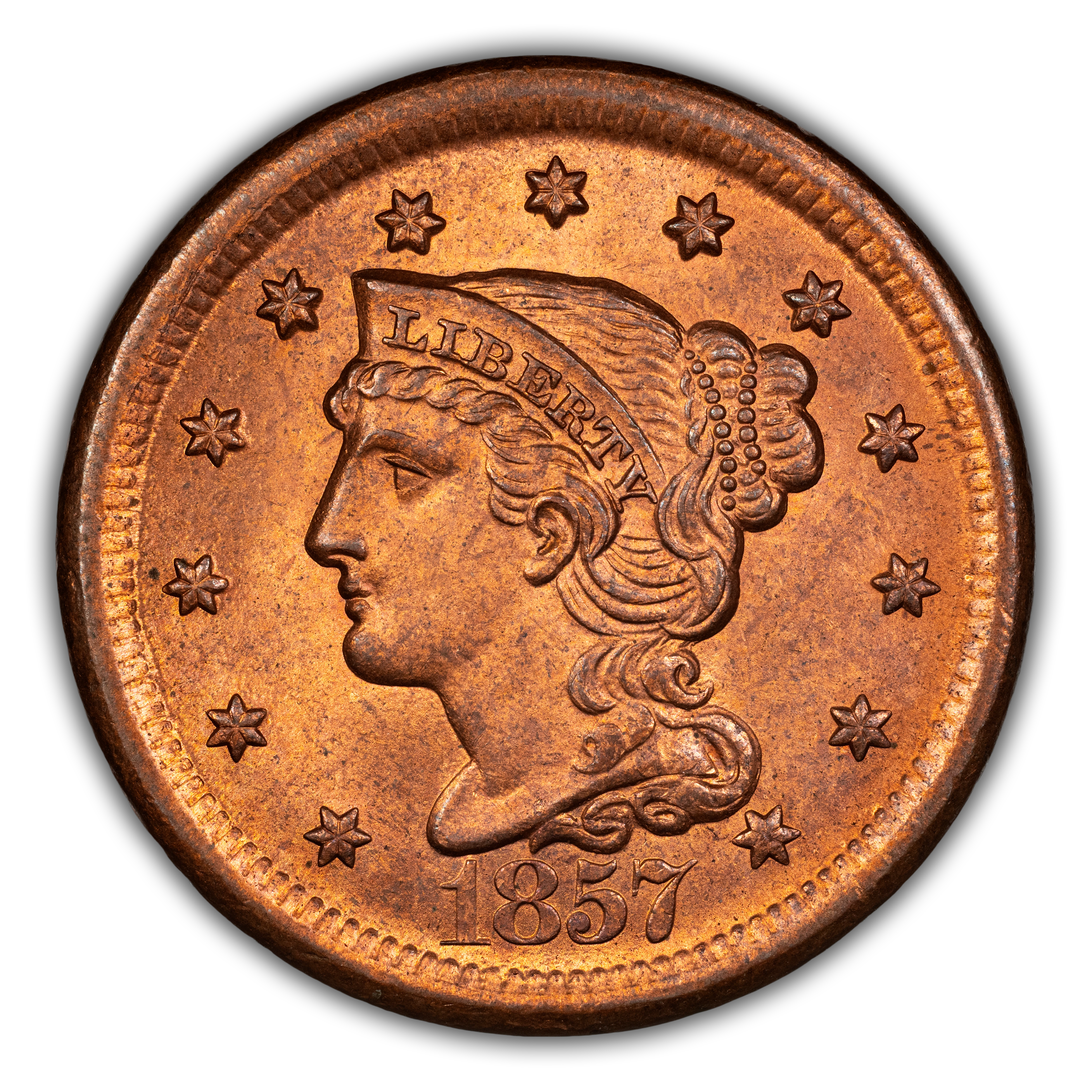 1857 1c Large Date MS RD thumbnail 2