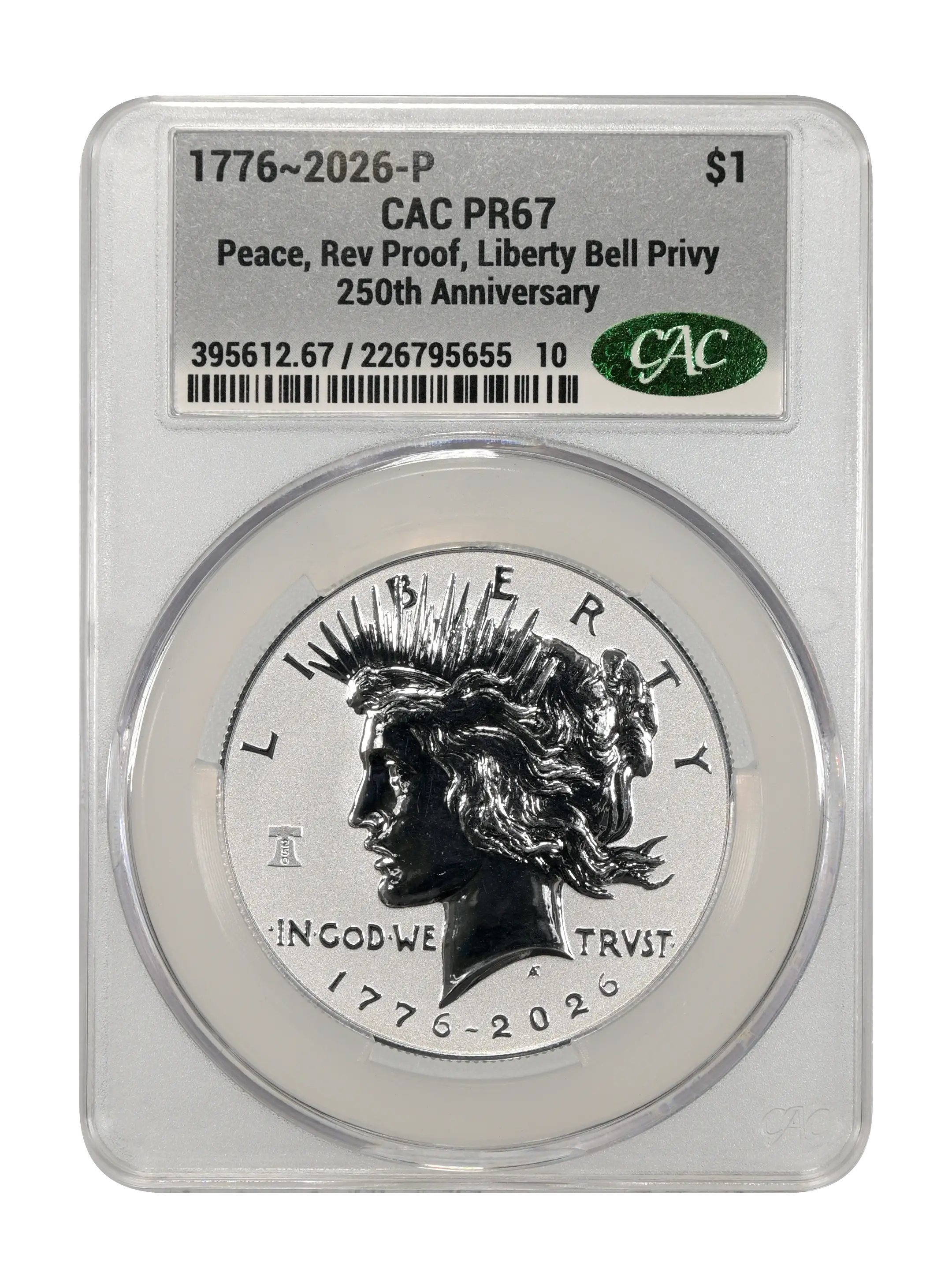 1776~2026-P S$1  Peace, Liberty Bell Privy, Reverse Proof PR thumbnail 10