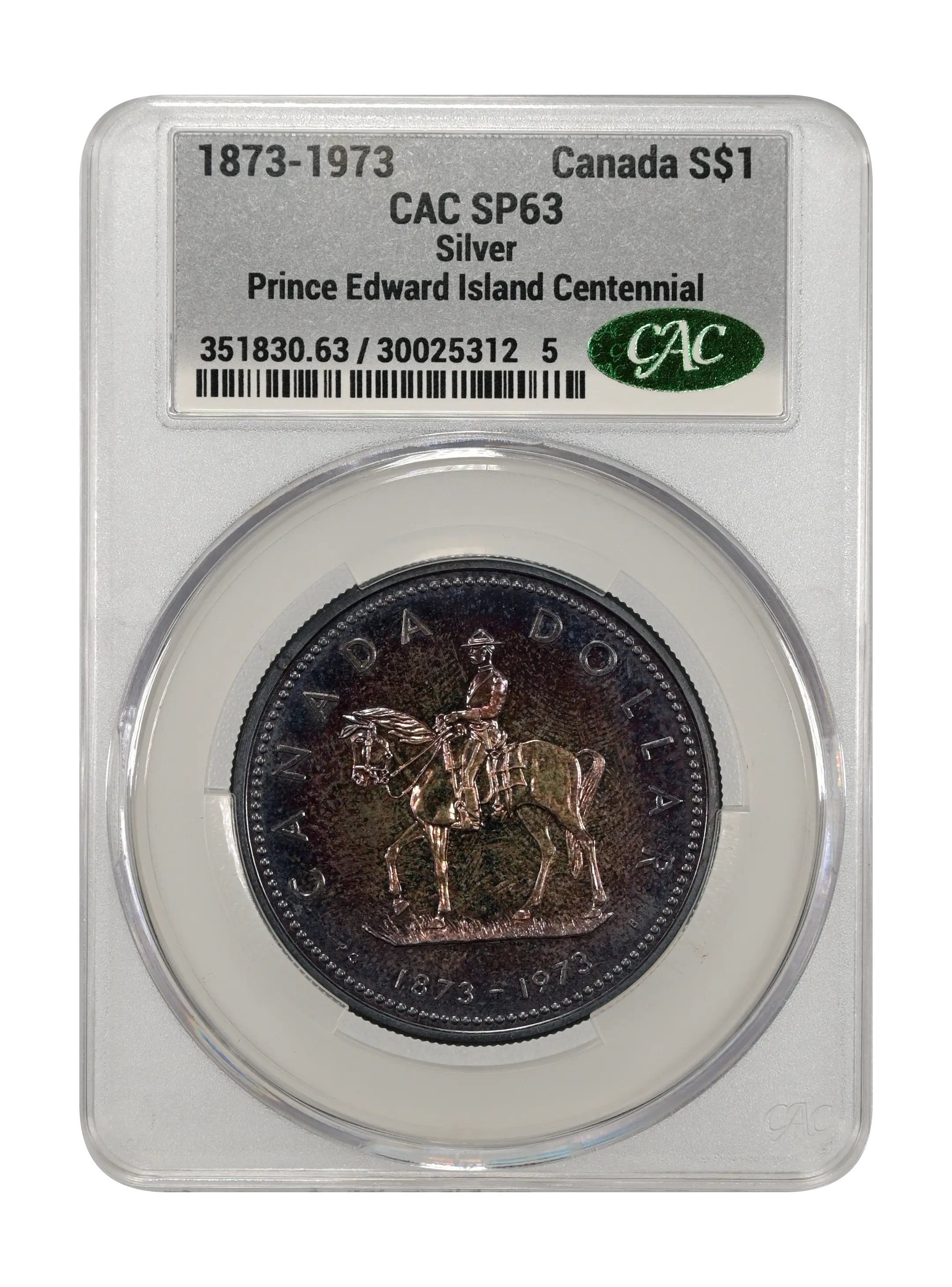 Image for 1873-1973 S$1  Silver, Prince Edward Island Centennial SP