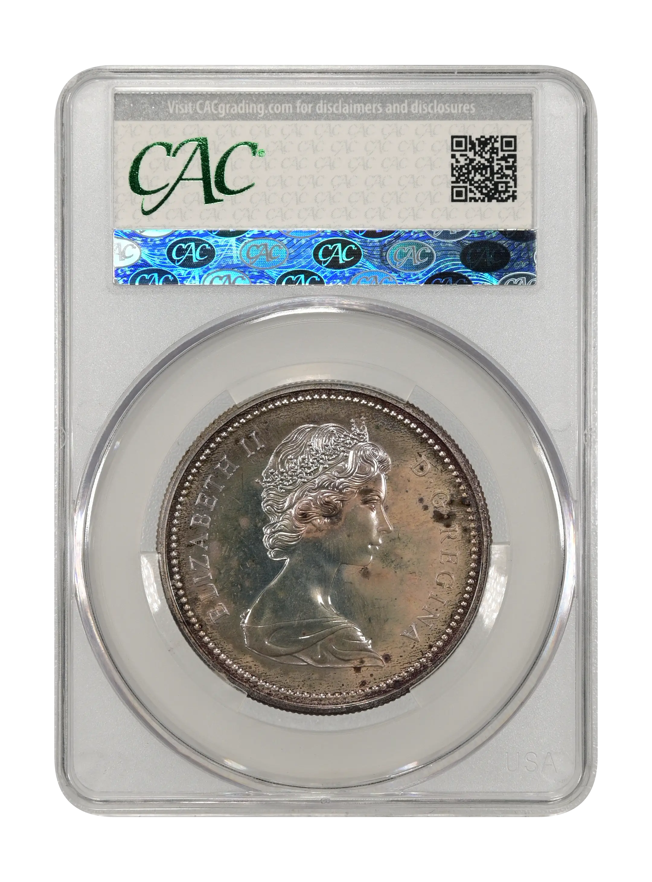 1873-1973 S$1  Silver, Prince Edward Island Centennial SP thumbnail 2